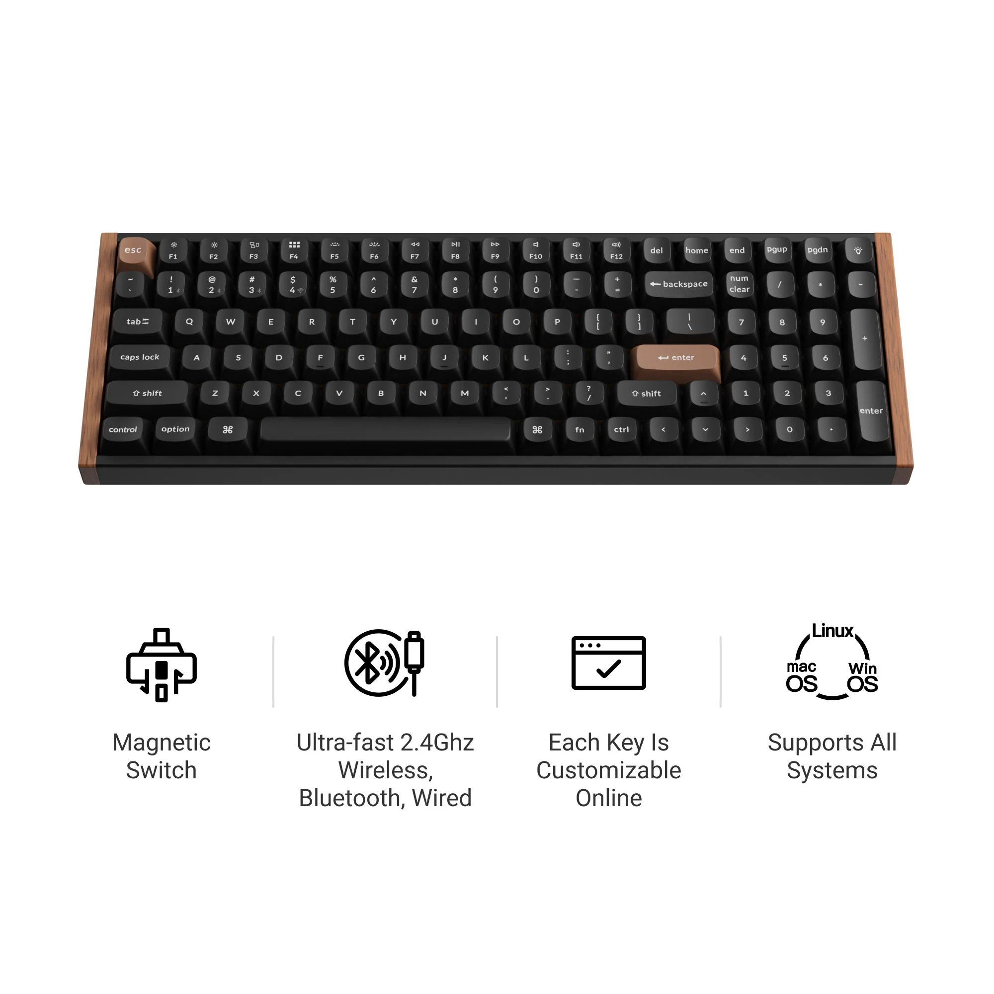 Keychron K4 HE langaton magneettikytkimellinen custom-näppäimistö