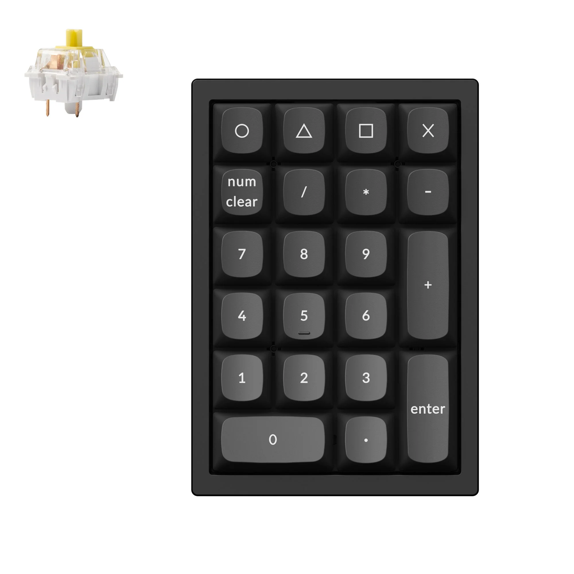 Keychron Q0 QMK Custom nummerplatta