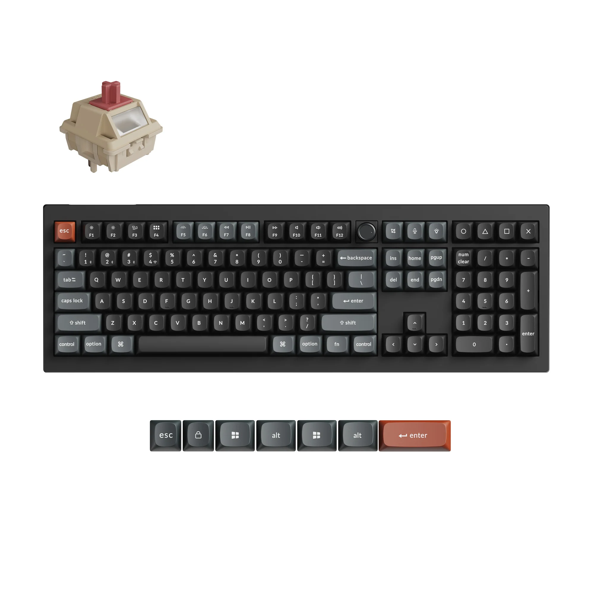 Teclado mecánico personalizado inalámbrico Keychron V6 Ultra 8K
