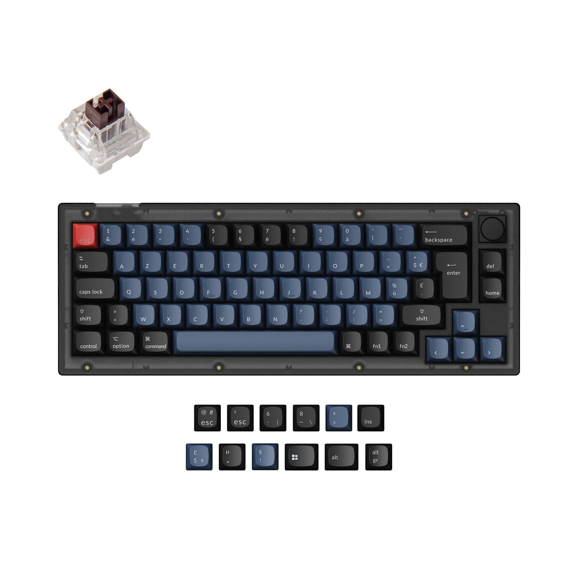 Keychron V2 QMK Teclado Mecánico Personalizado Colección de Distribución ISO