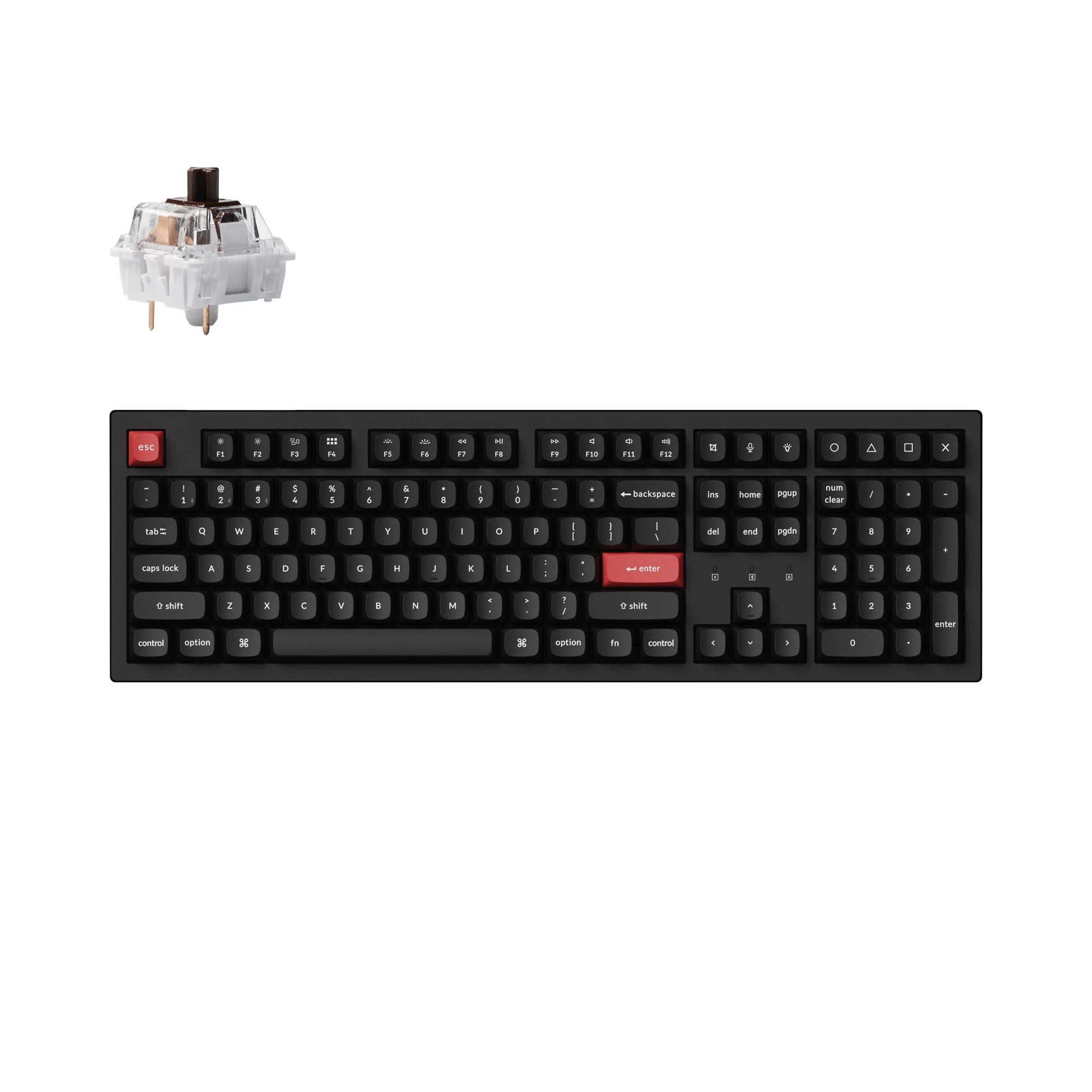 Teclado Mecânico Sem Fio Keychron K10 Pro QMK/VIA