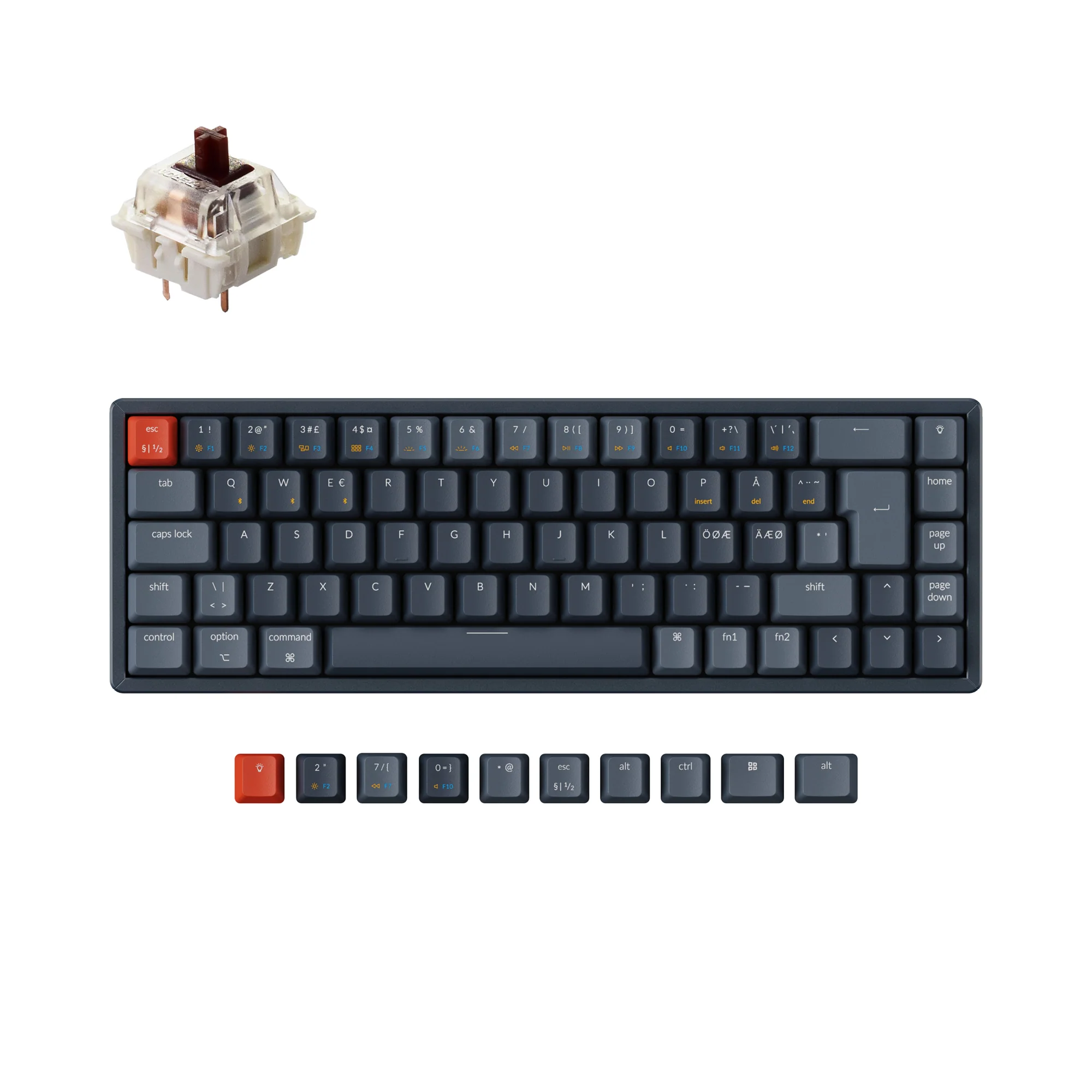 Tastiera meccanica wireless Keychron K6 (layout nordico ISO)