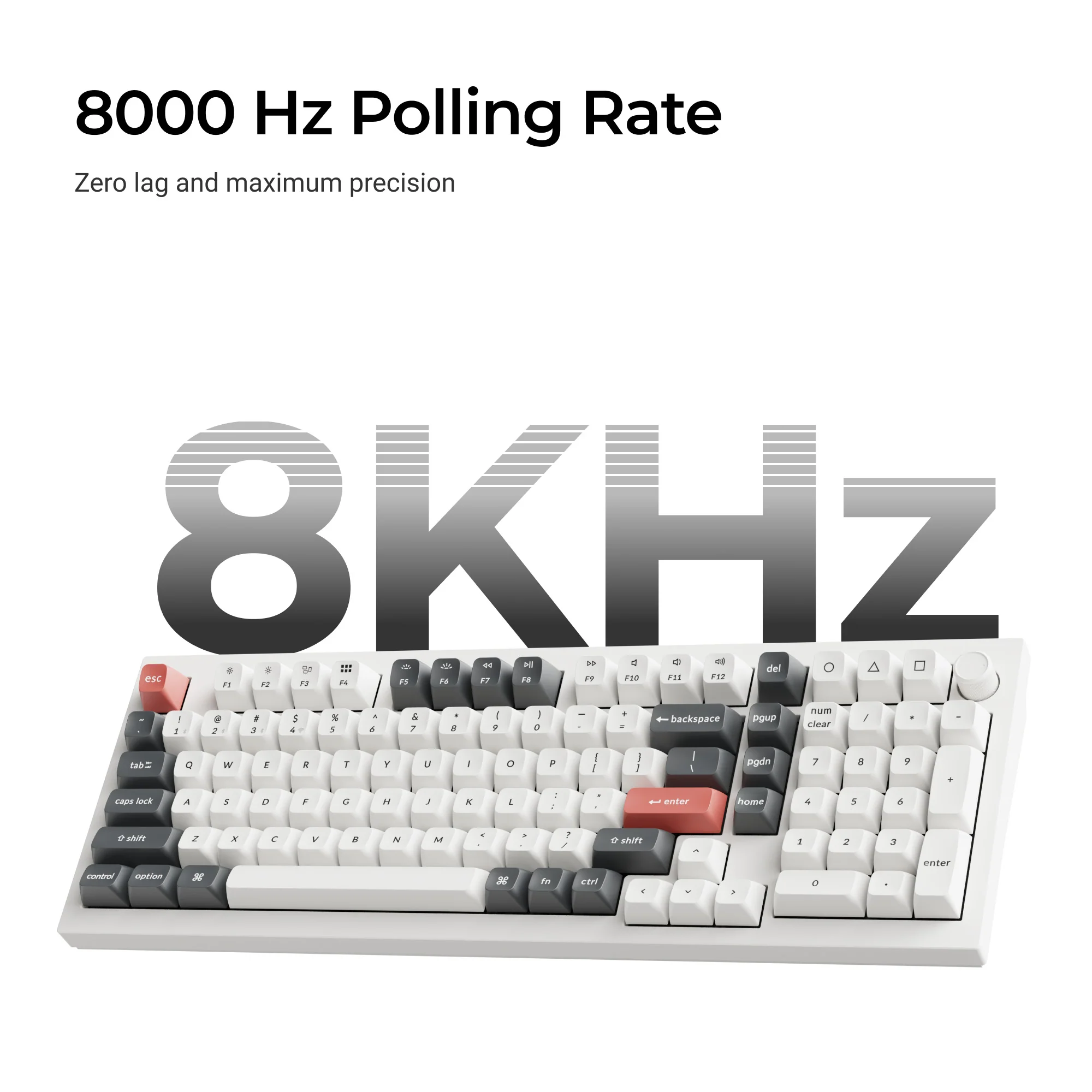 Teclado mecânico personalizado sem fio Keychron Q5 Ultra 8K
