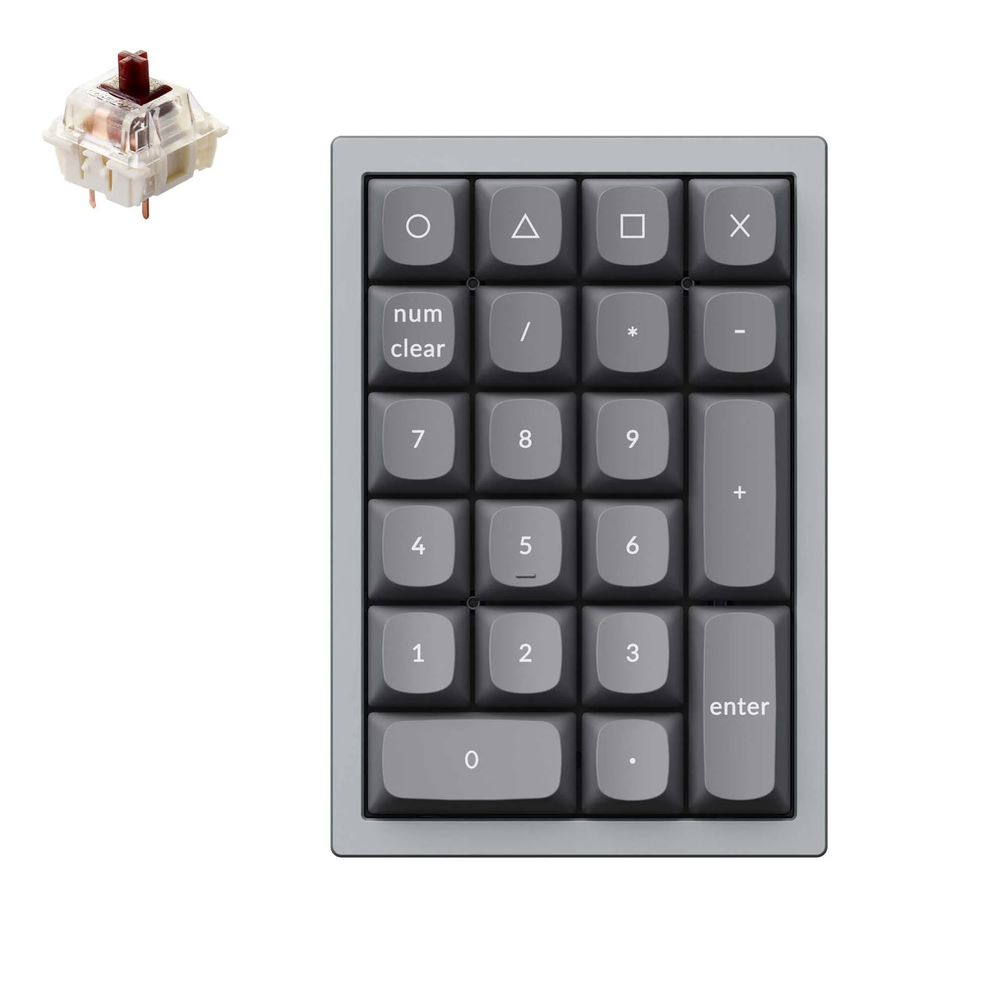Keychron Q0 QMK Custom nummerplatta