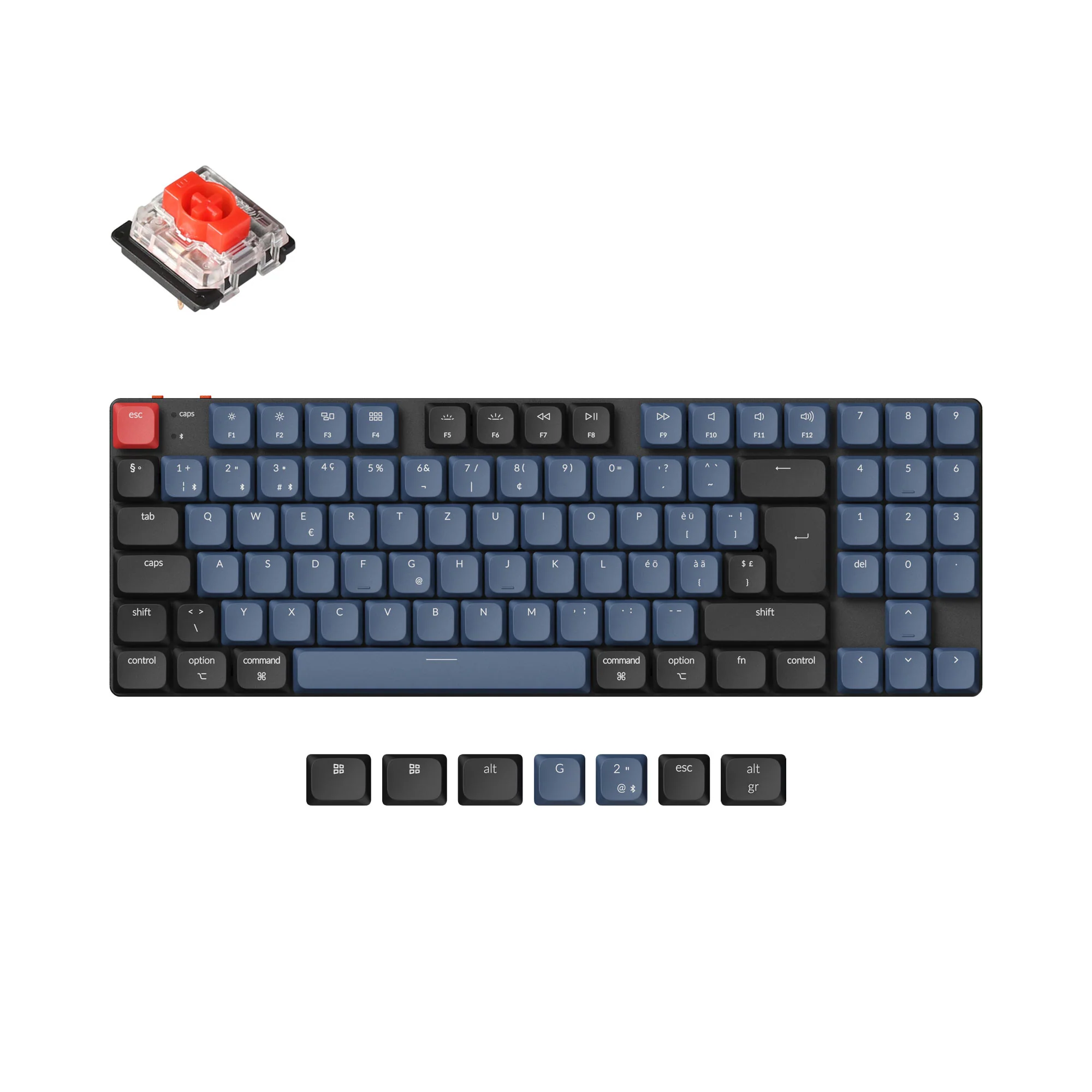 Teclado mecánico inalámbrico personalizado Keychron K13 Pro QMK/VIA - Colección de distribución ISO