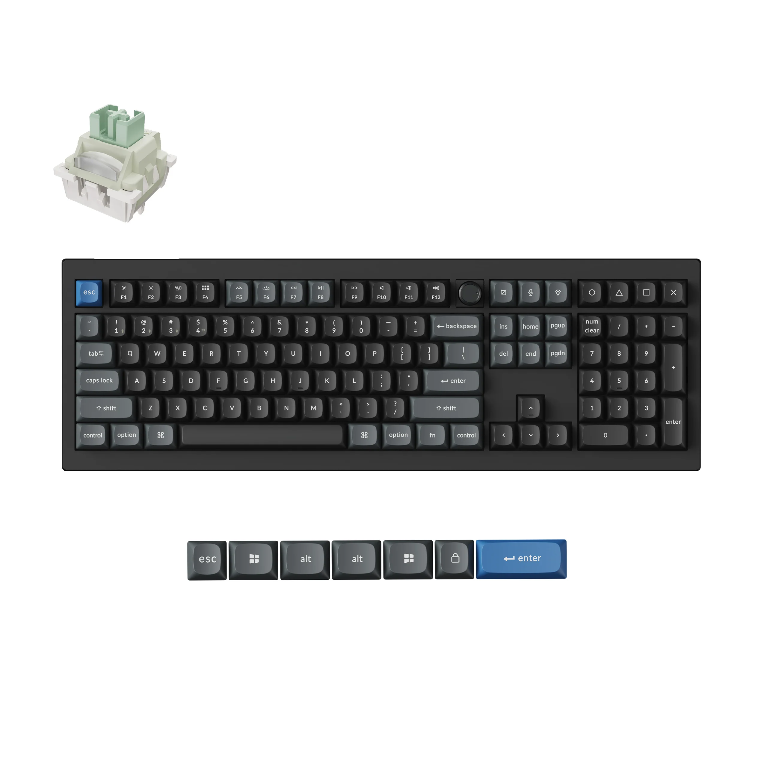 Teclado Keychron V6 Ultra Hybrid 8K inalámbrico magnético y mecánico