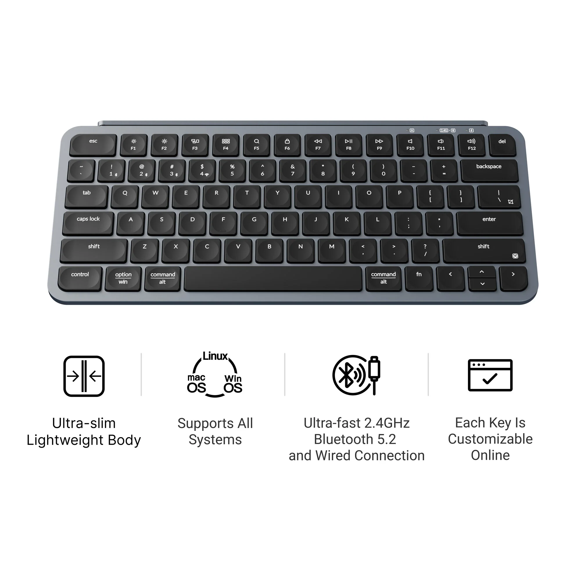 Keychron B1 Pro Ultra-slim trådløst tastatur