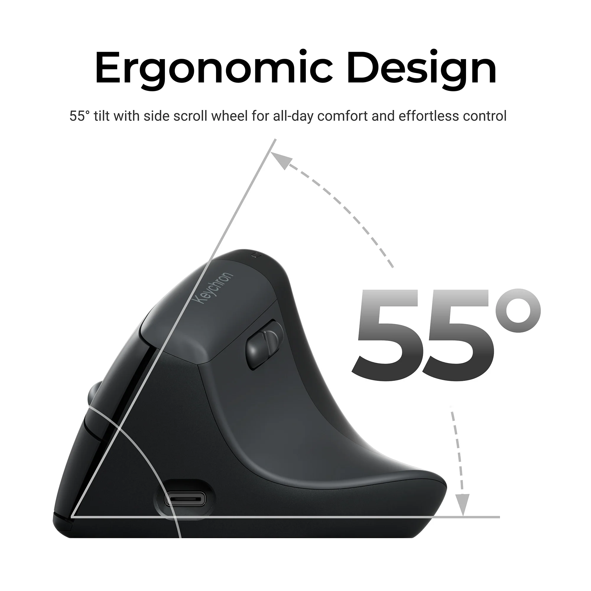 Keychron BM27 Ergonomiczna mysz bezprzewodowa