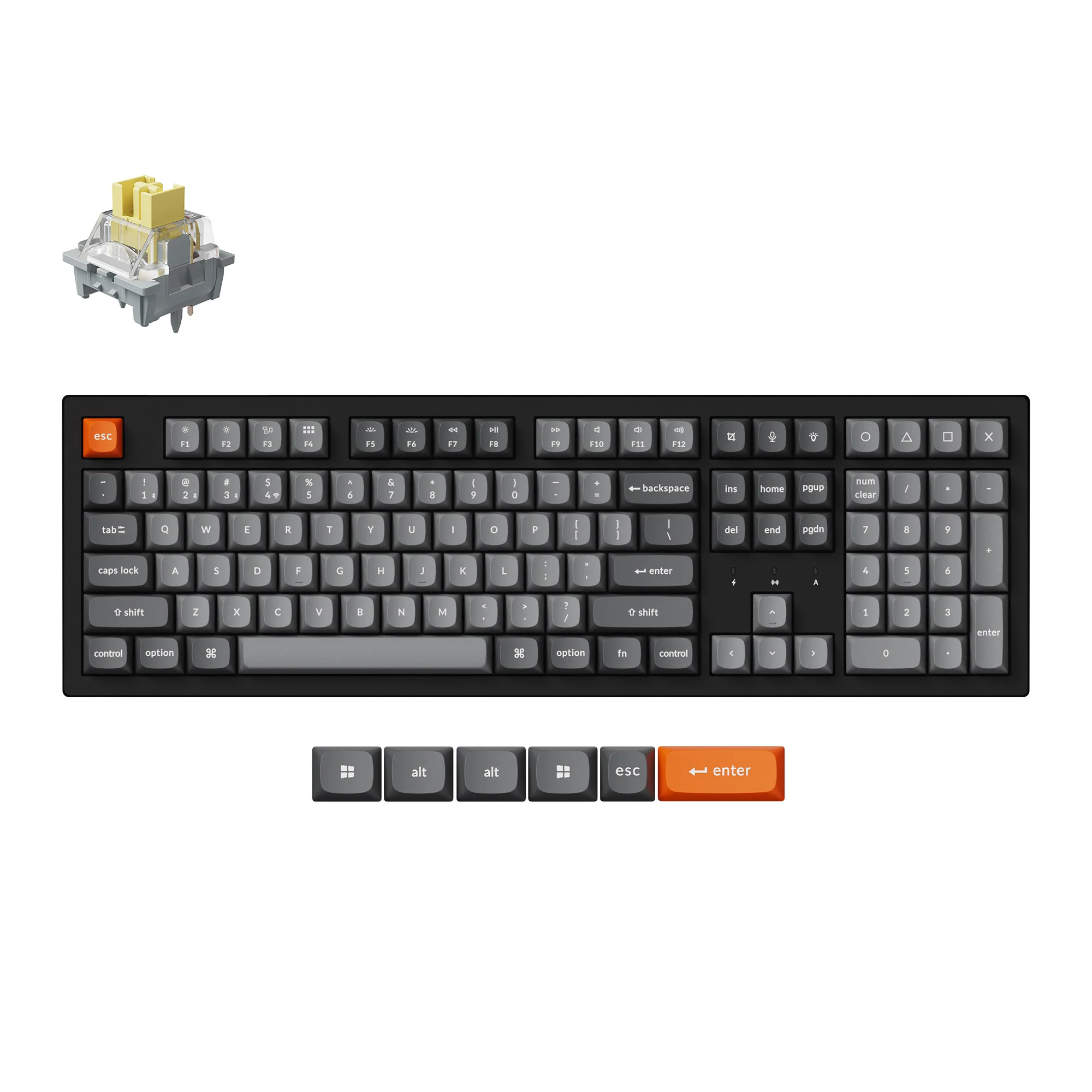 Keychron K10 Max QMK Teclado mecánico inalámbrico