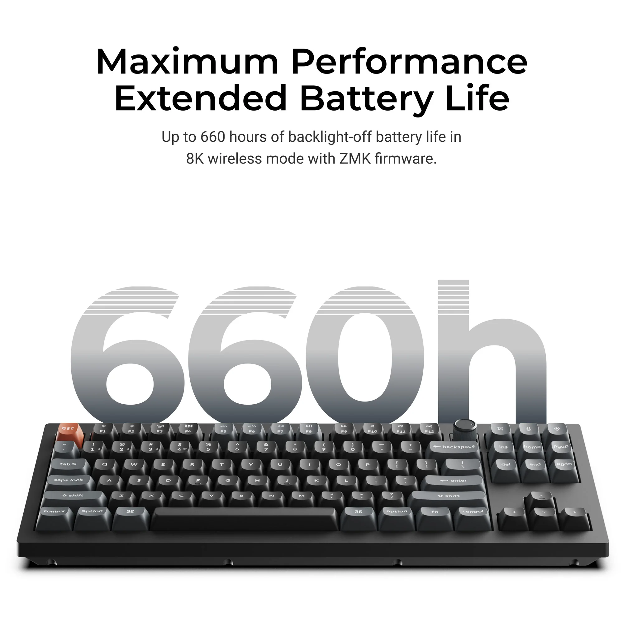 Keychron V3 Ultra 8K langaton mukautettava mekaaninen näppäimistö