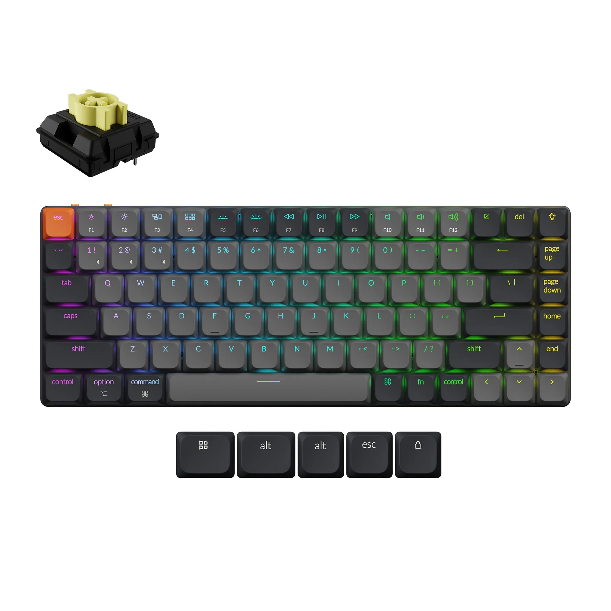 Keychron K3 QMK trådløst mekanisk tastatur (version 3)