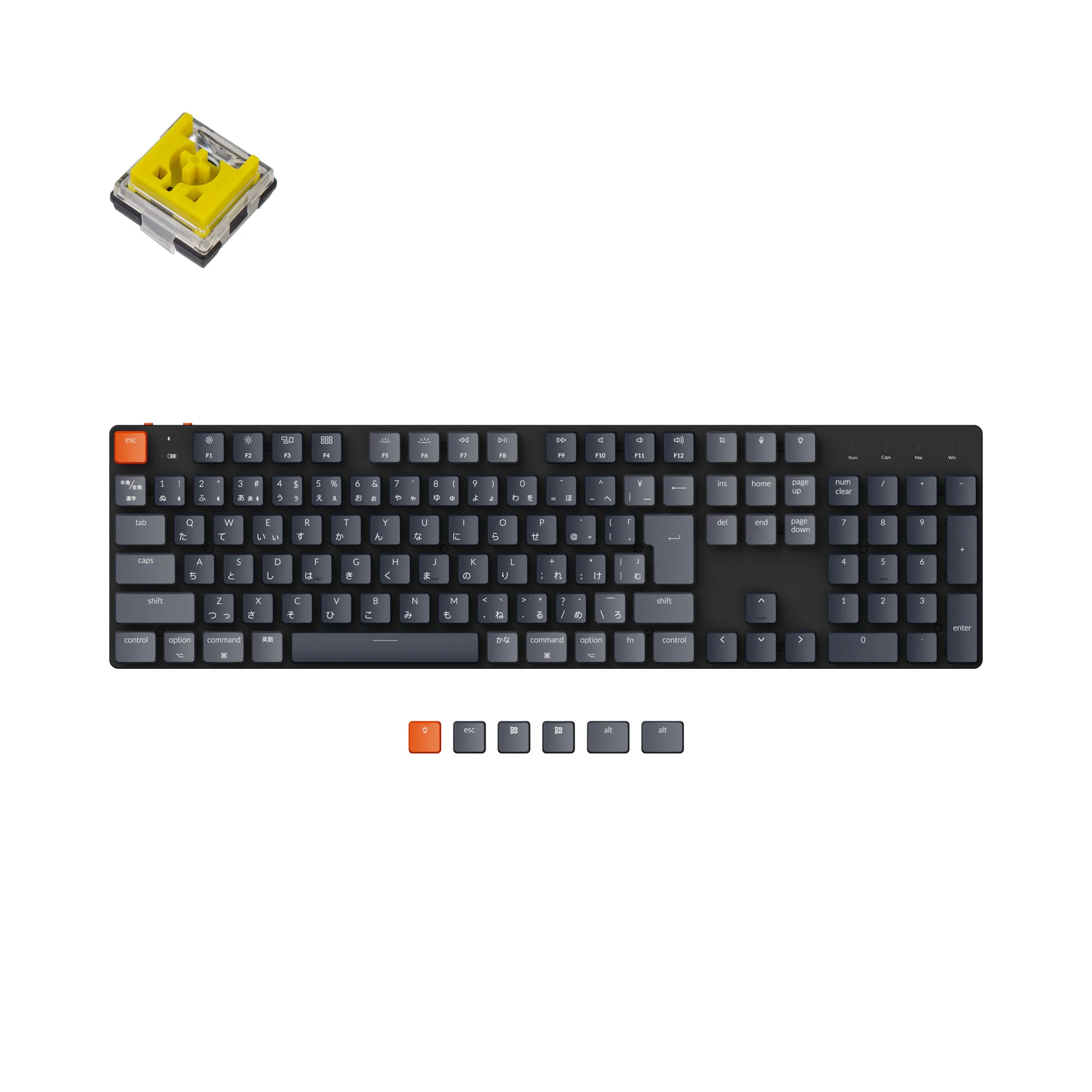 Keychron K5 SE trådløst mekanisk tastatur (japansk JIS-layout)
