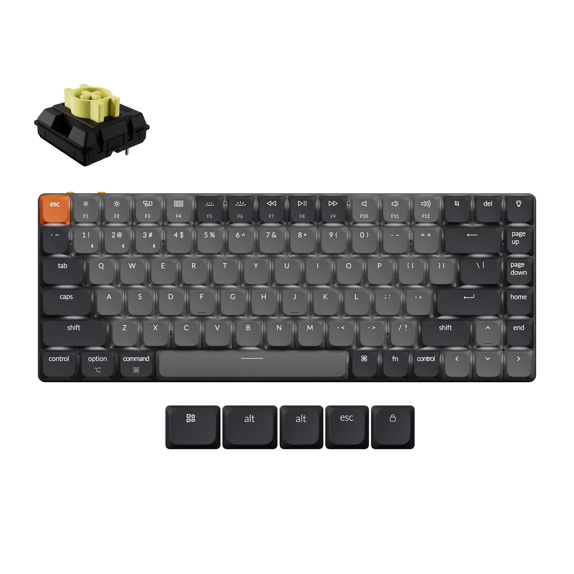 Keychron K3 QMK trådløst mekanisk tastatur (version 3)