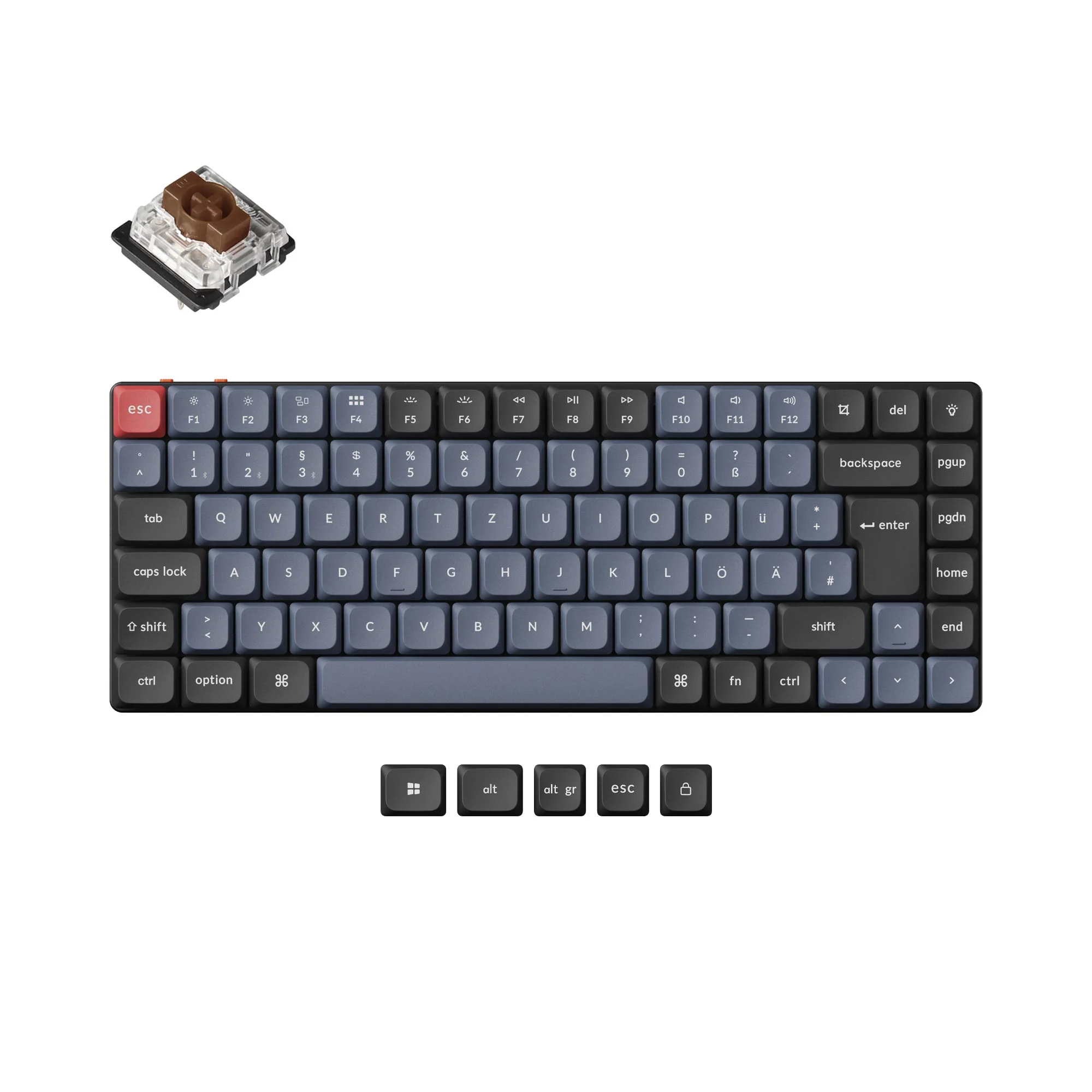 Keychron K3 Pro QMK/VIA Teclado mecánico inalámbrico - Colección de diseño ISO