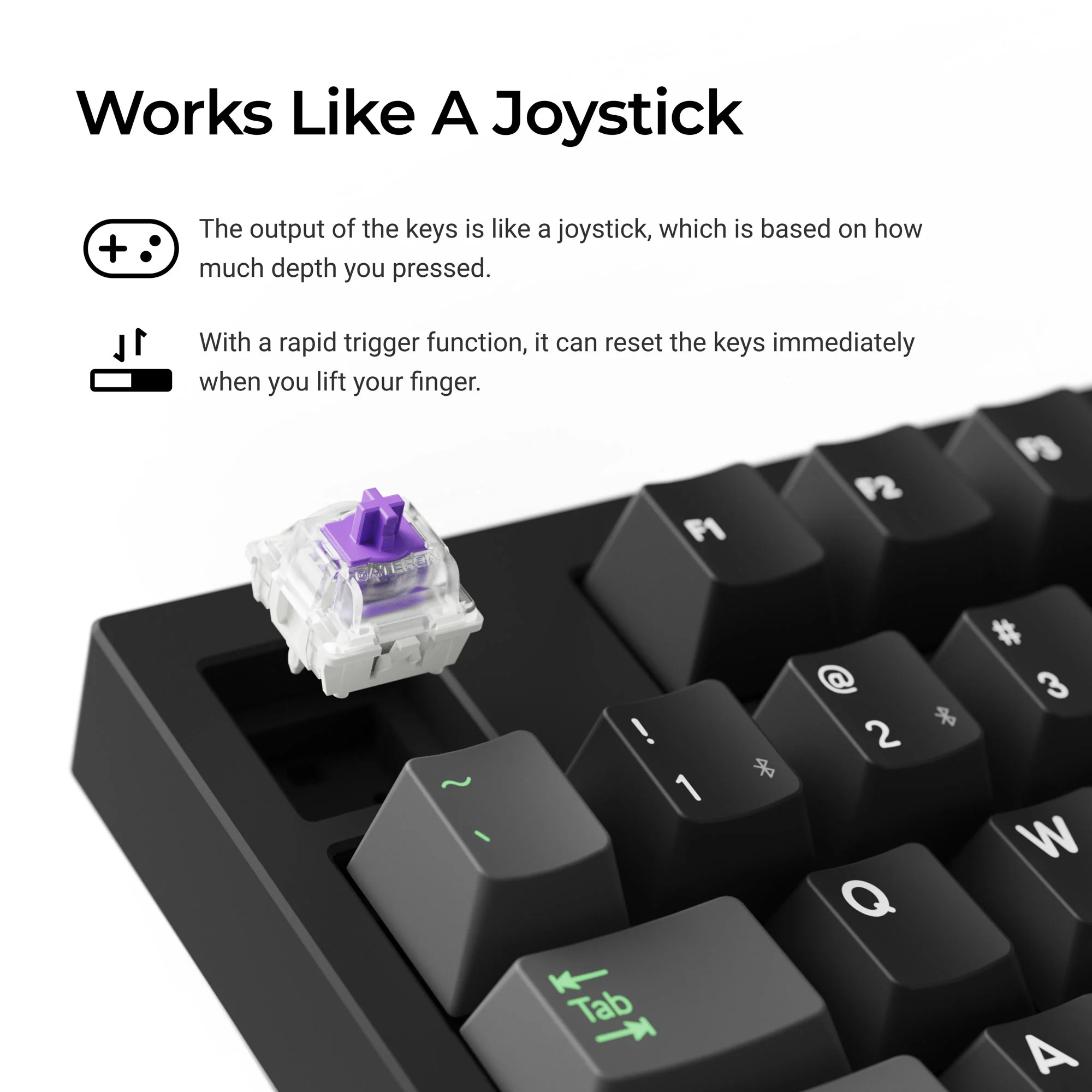 Teclado gaming personalizado inalámbrico Lemokey P3 HE con interruptores magnéticos