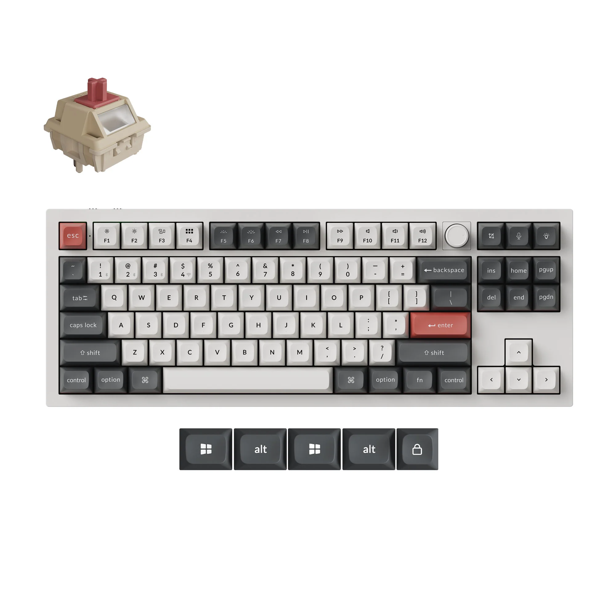 Teclado mecánico personalizado inalámbrico Keychron Q3 Ultra 8K