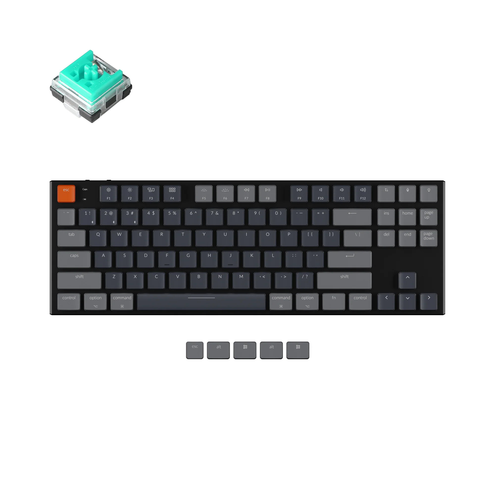 Keychron K1 kabellose mechanische Tastatur (Version 5)