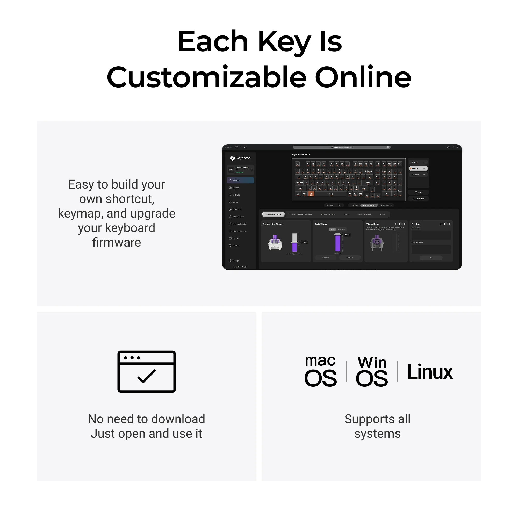 Teclado com interruptores magnéticos Keychron Q5 HE 8K