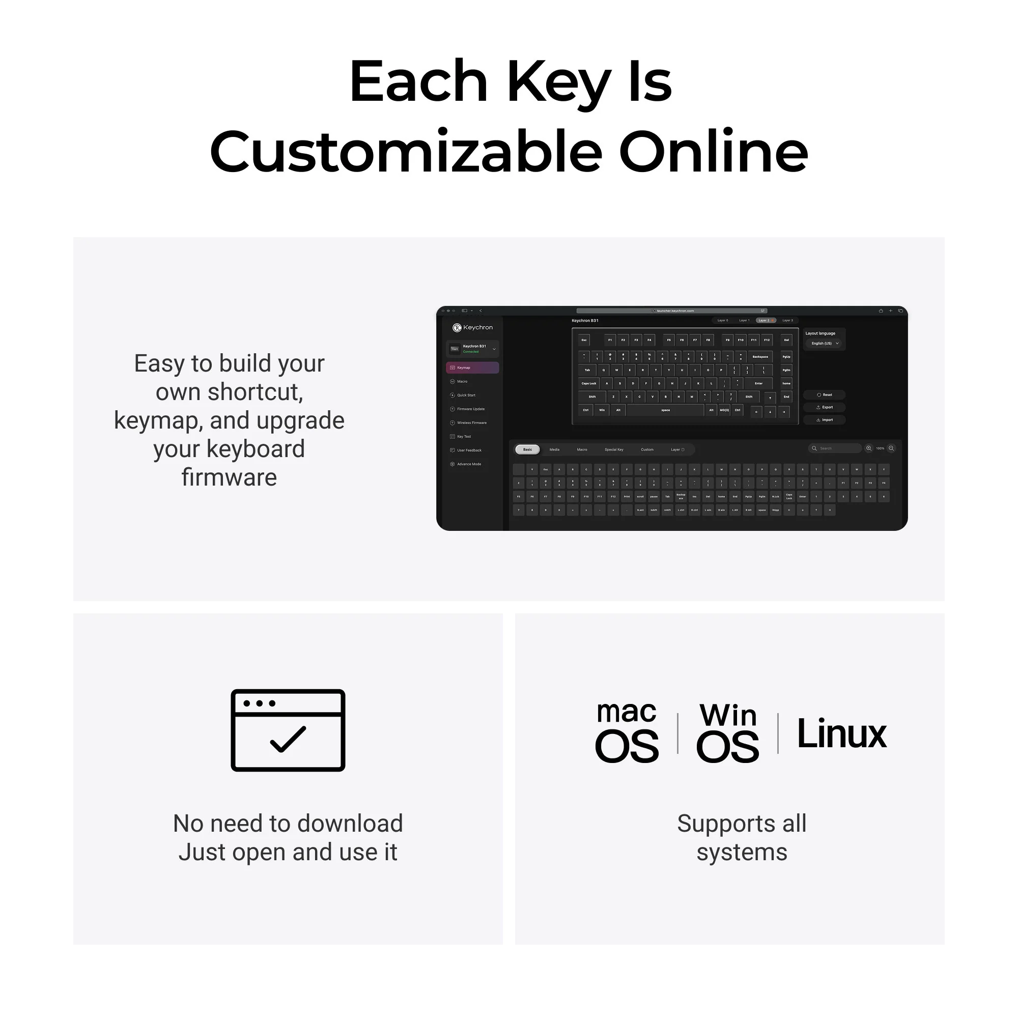 Teclado inalámbrico Keychron B31