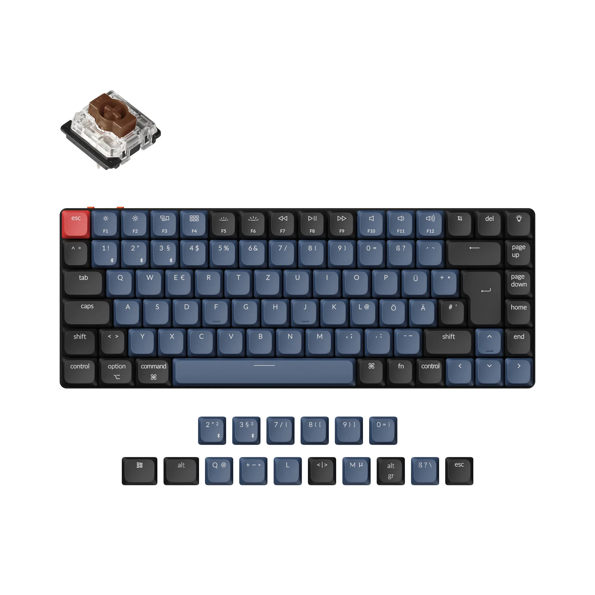 Keychron K3 Pro QMK/VIA Teclado mecánico inalámbrico - Colección de diseño ISO