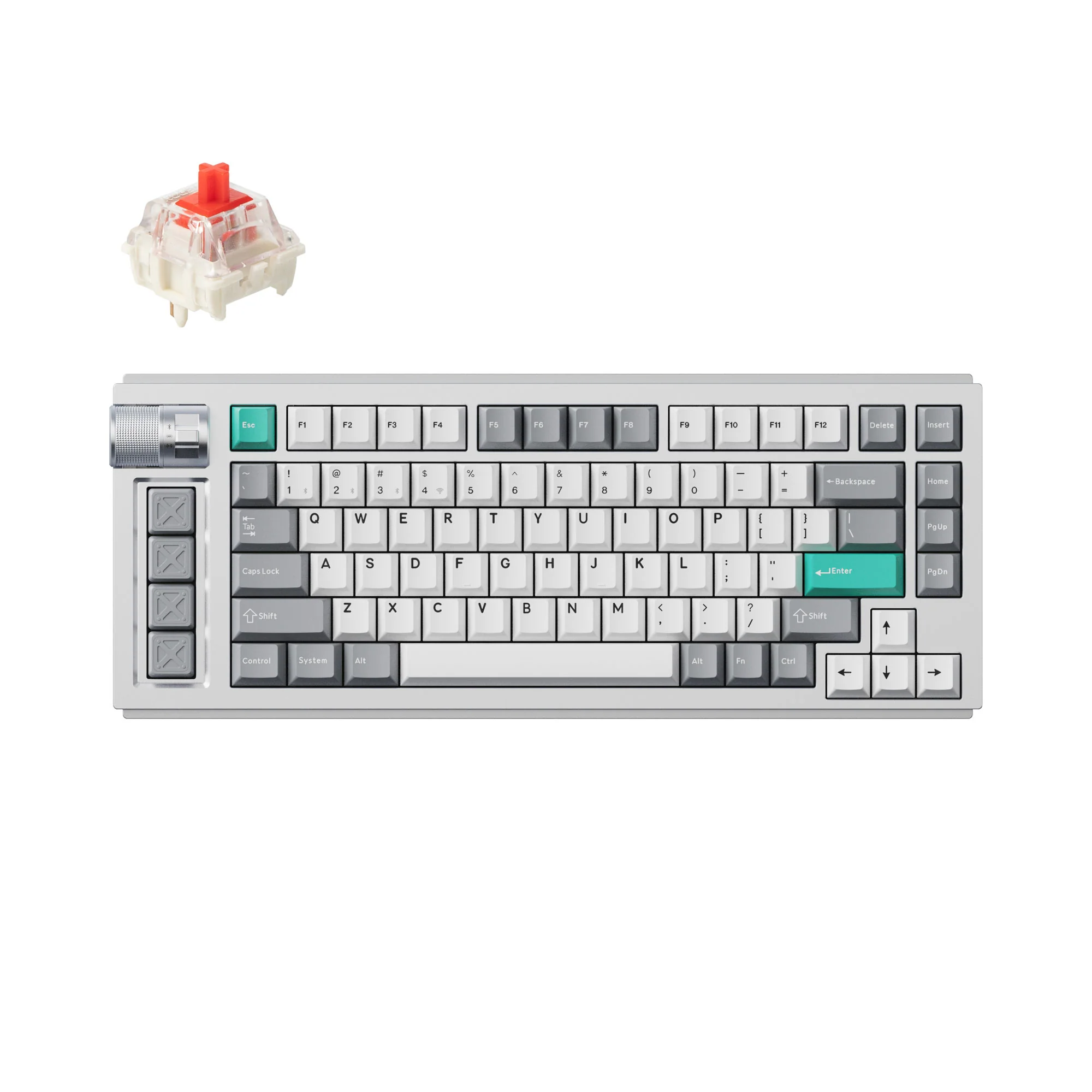 Teclado gamer personalizado sem fio Lemokey L1 QMK/VIA