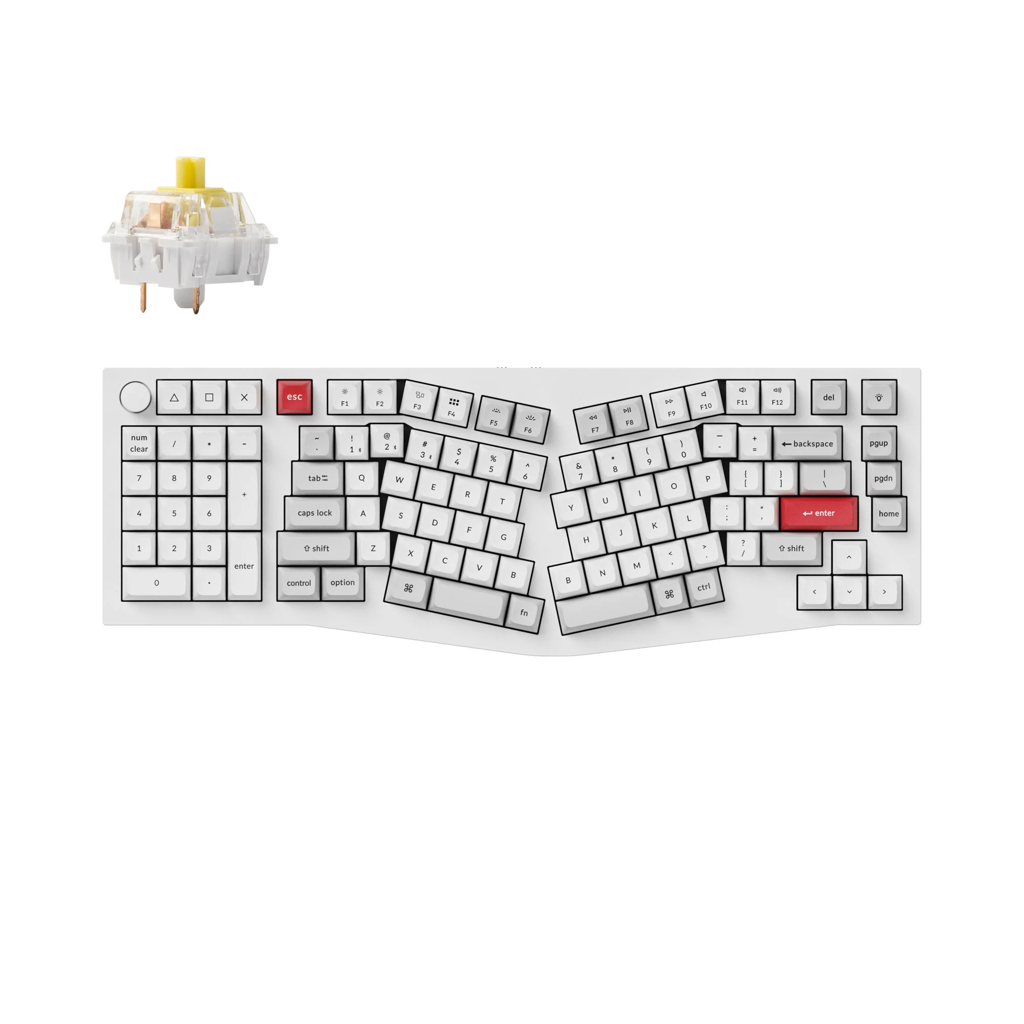 Keychron Q14 Pro (Alice Layout) QMK/VIA trådløst custom mekanisk tastatur
