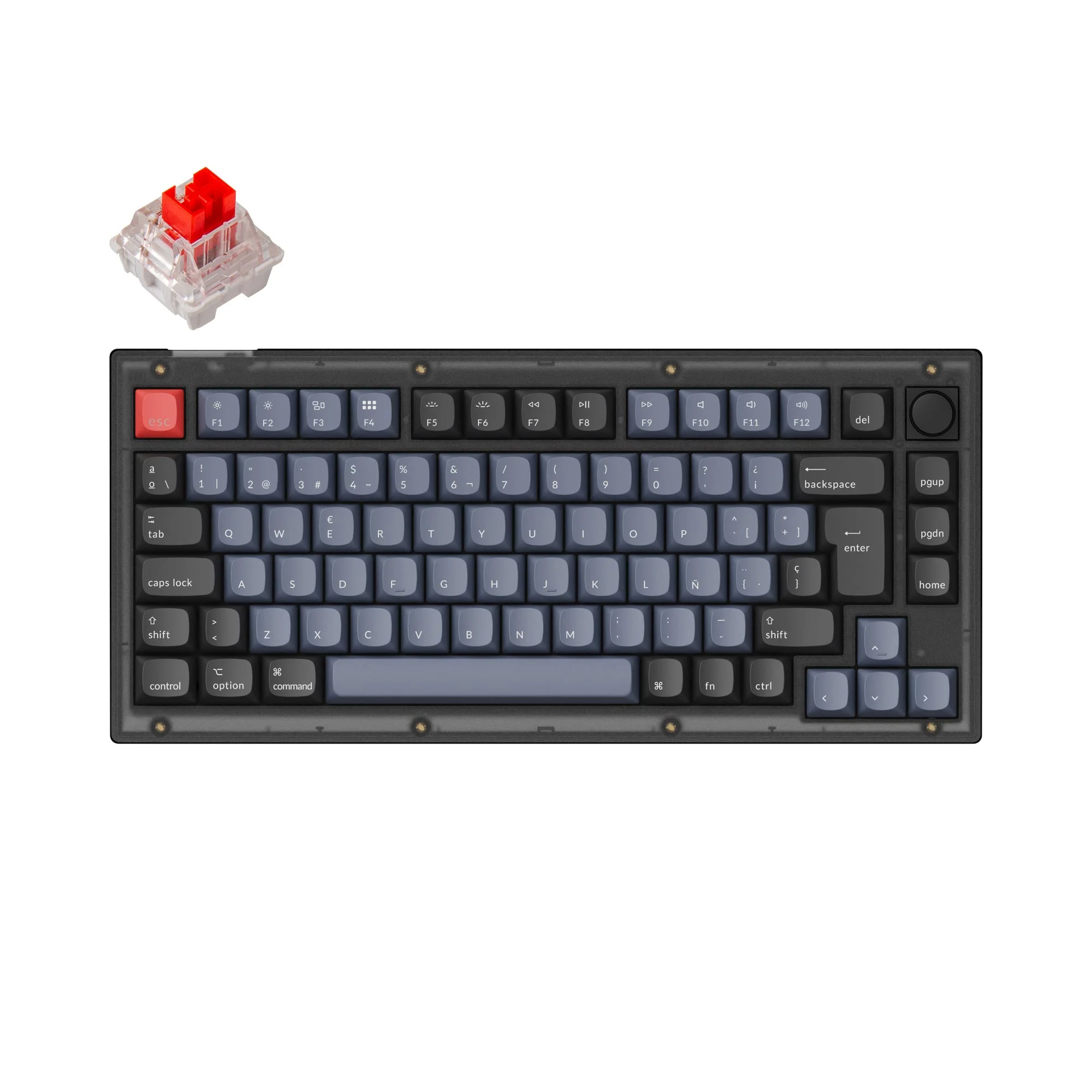 Keychron V1 QMK Custom mekanisk tastatur ISO-layout-kollektion