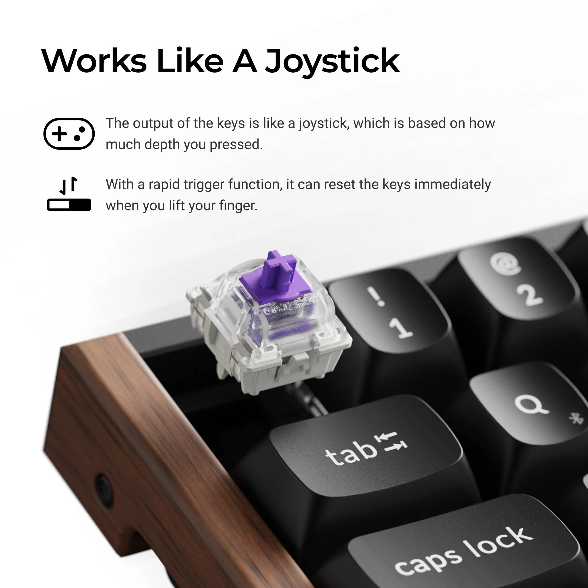 Keychron K6 HE Teclado inalámbrico con interruptor magnético