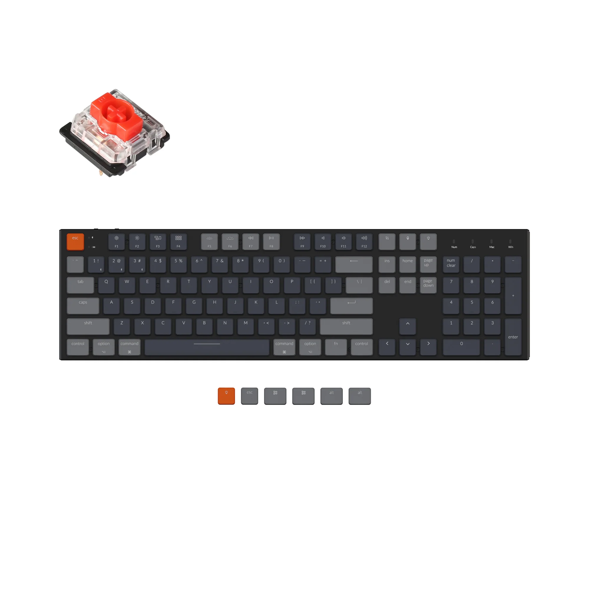 Teclado mecánico inalámbrico Keychron K5