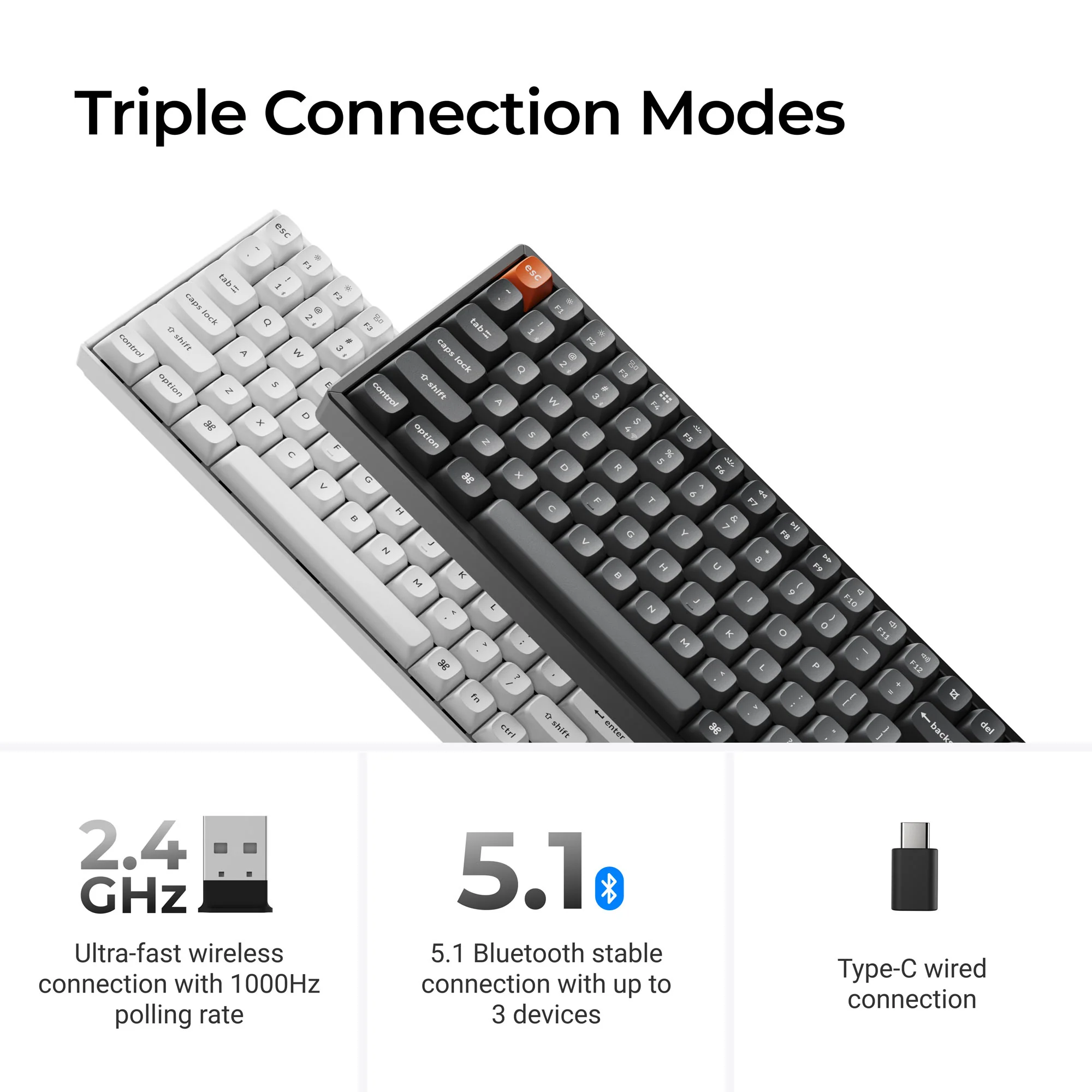 Keychron K2 Max QMK Teclado mecánico inalámbrico