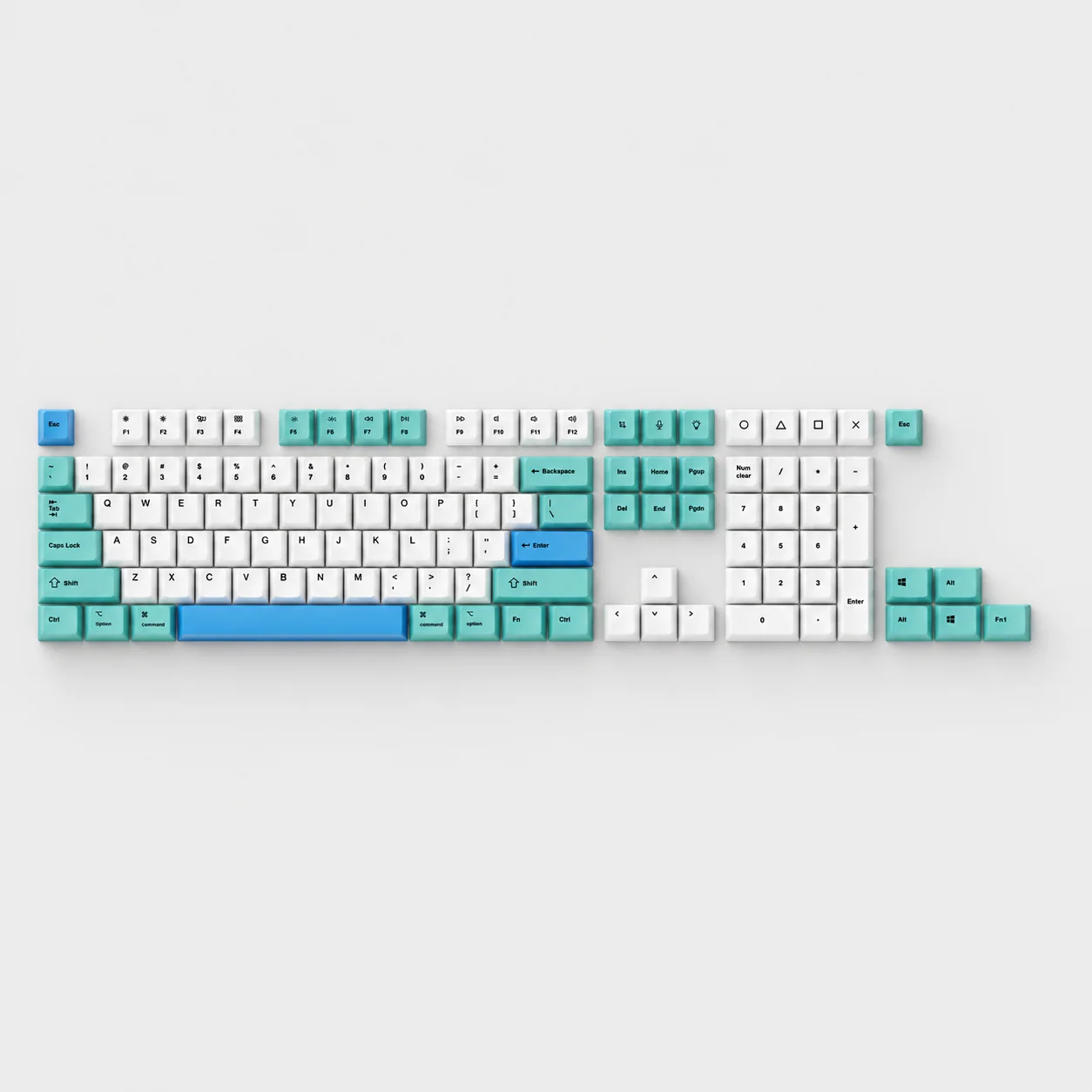 Set de touches PBT Dye-Sub OEM - Iceberg