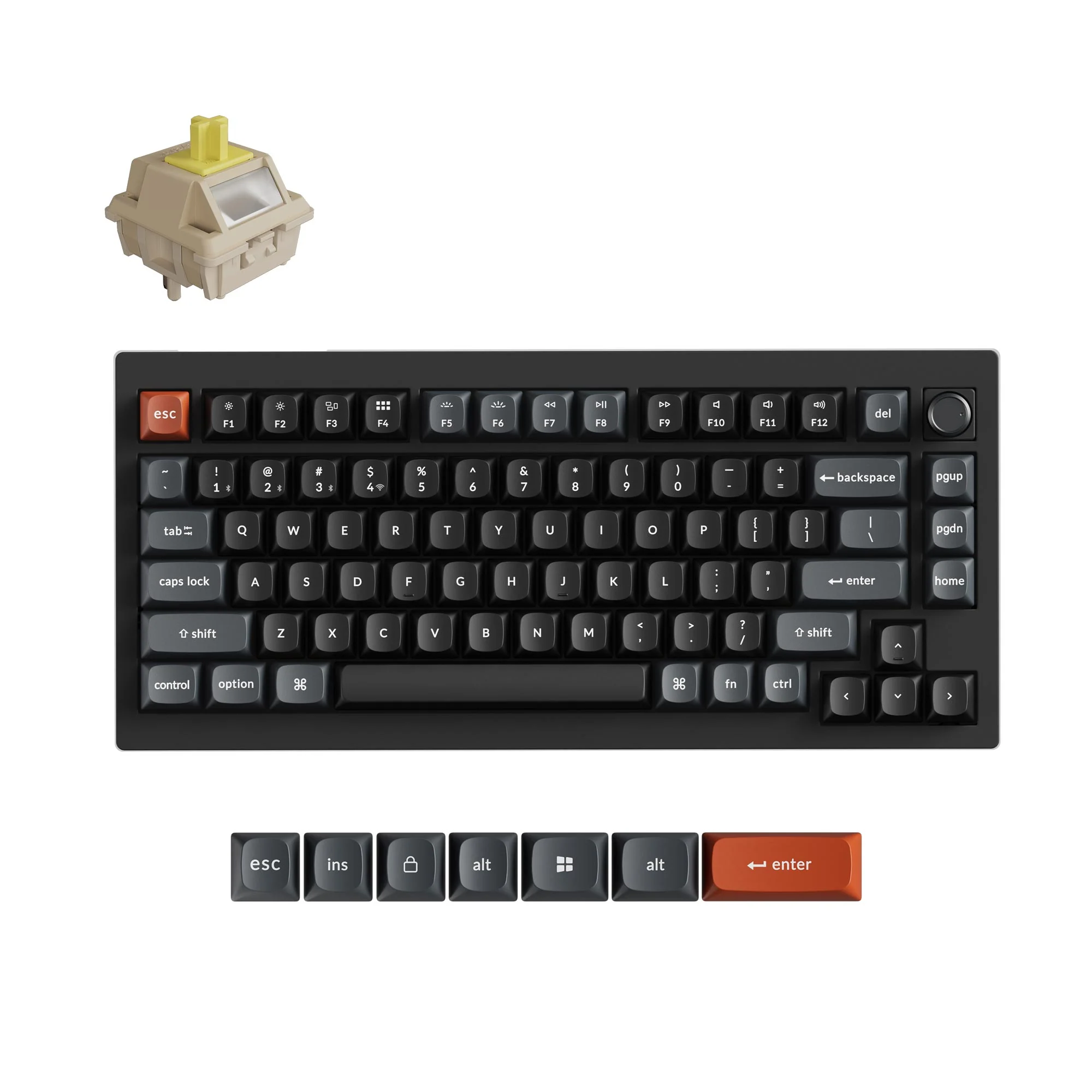 Keychron V1 Ultra 8K langaton mukautettava mekaaninen näppäimistö