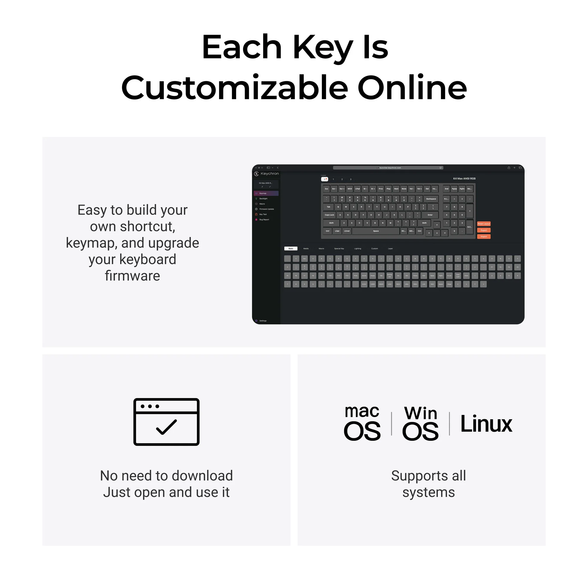 Keychron K4 Max QMK Wireless Mechanical Keyboard