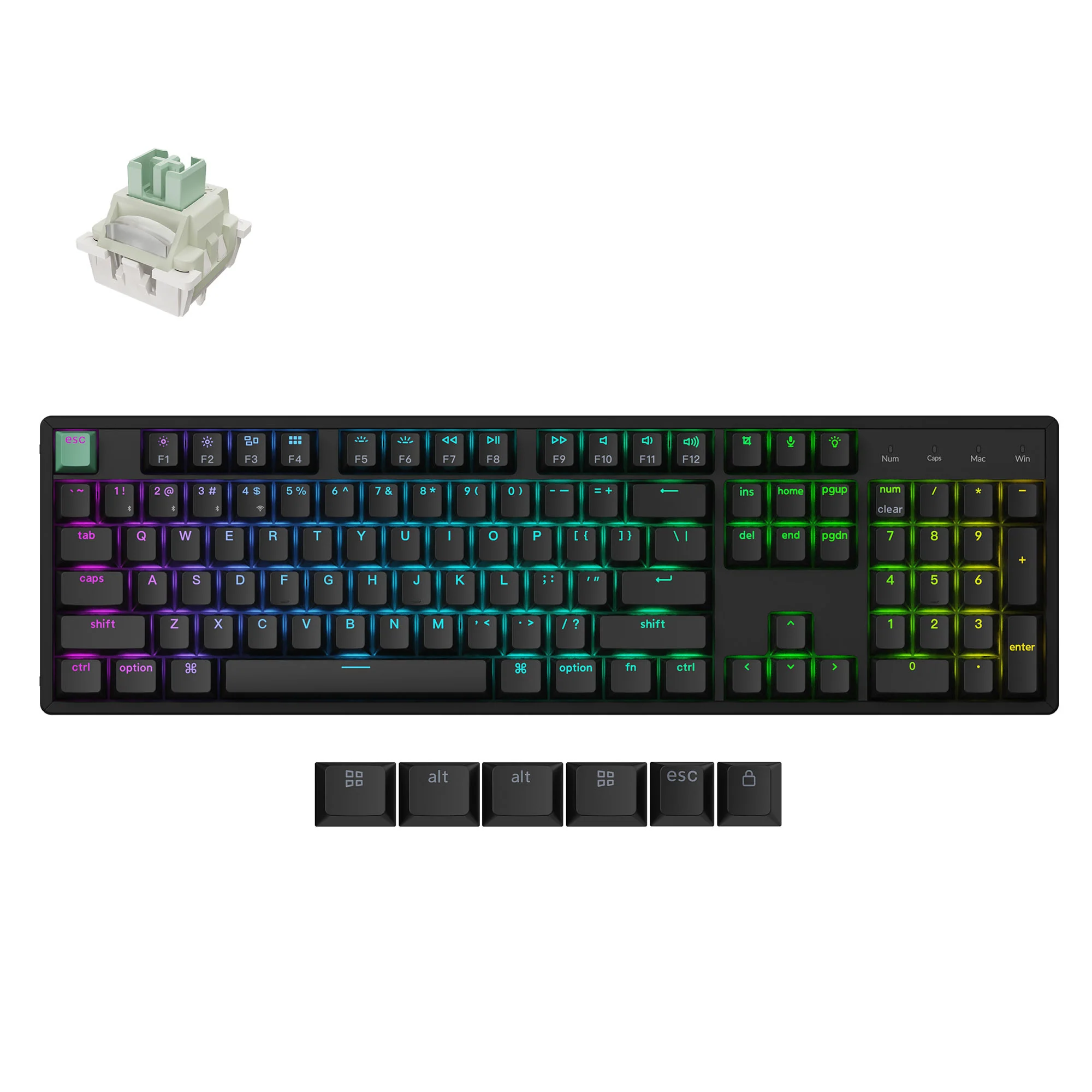 Teclado Personalizado Sem Fio Keychron K10 HE com Switch Magnético