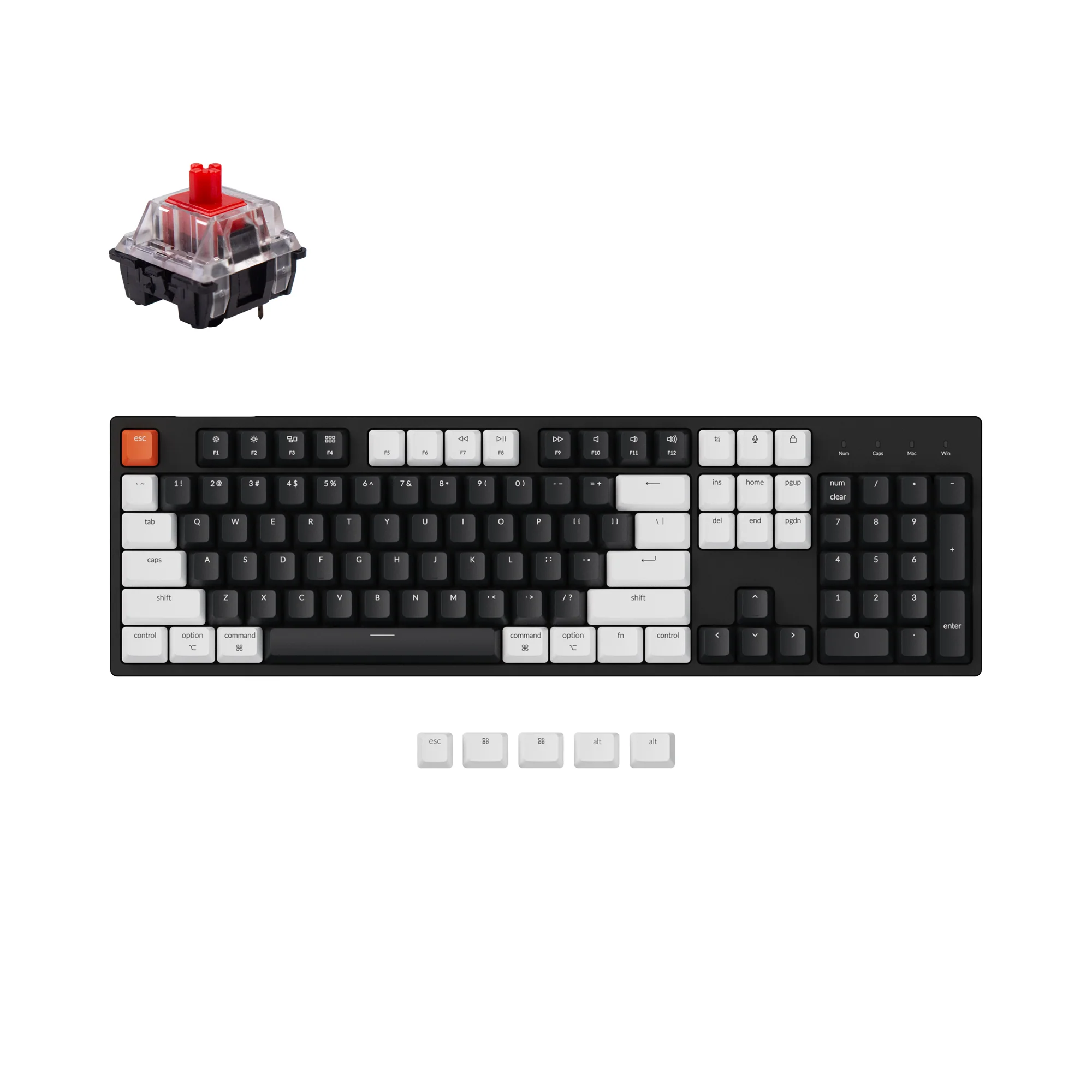 Clavier mécanique filaire Keychron C2