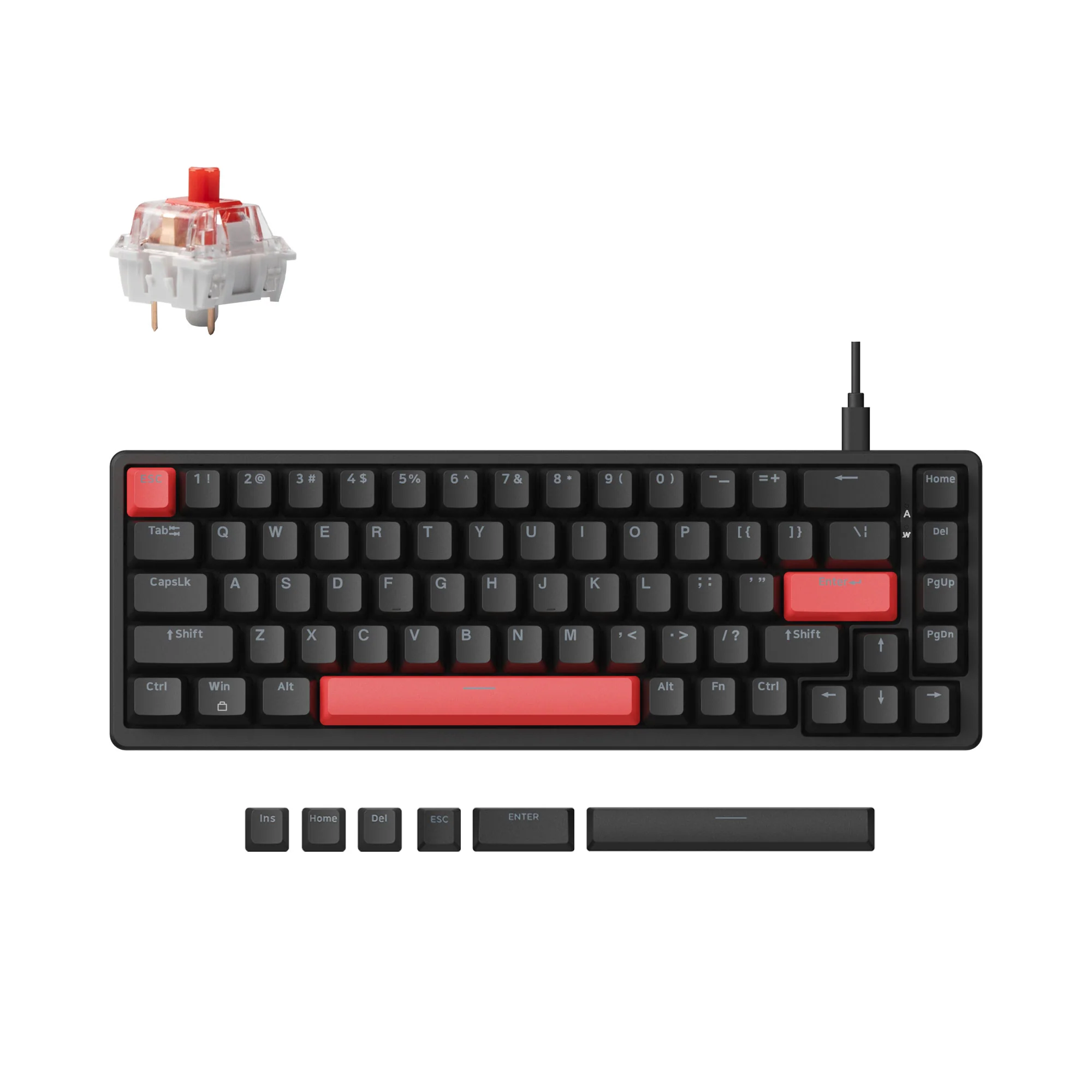 Lemokey X6 QMK bedraad mechanisch toetsenbord