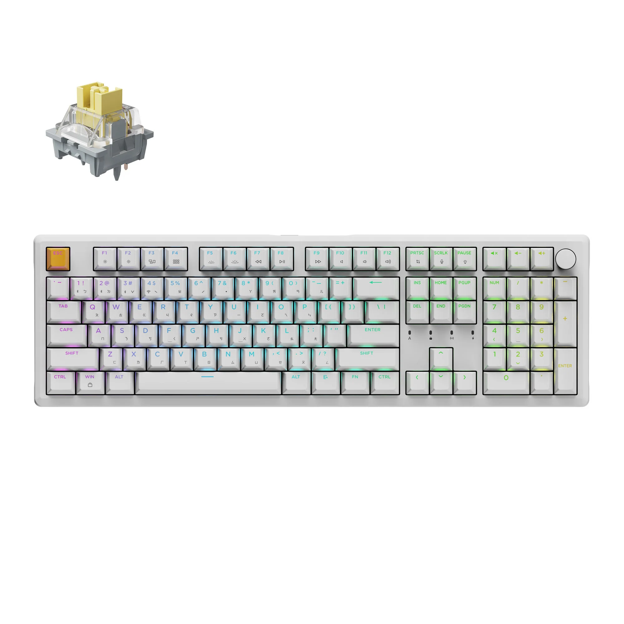 Keychron J5 Teclado mecánico inalámbrico QMK