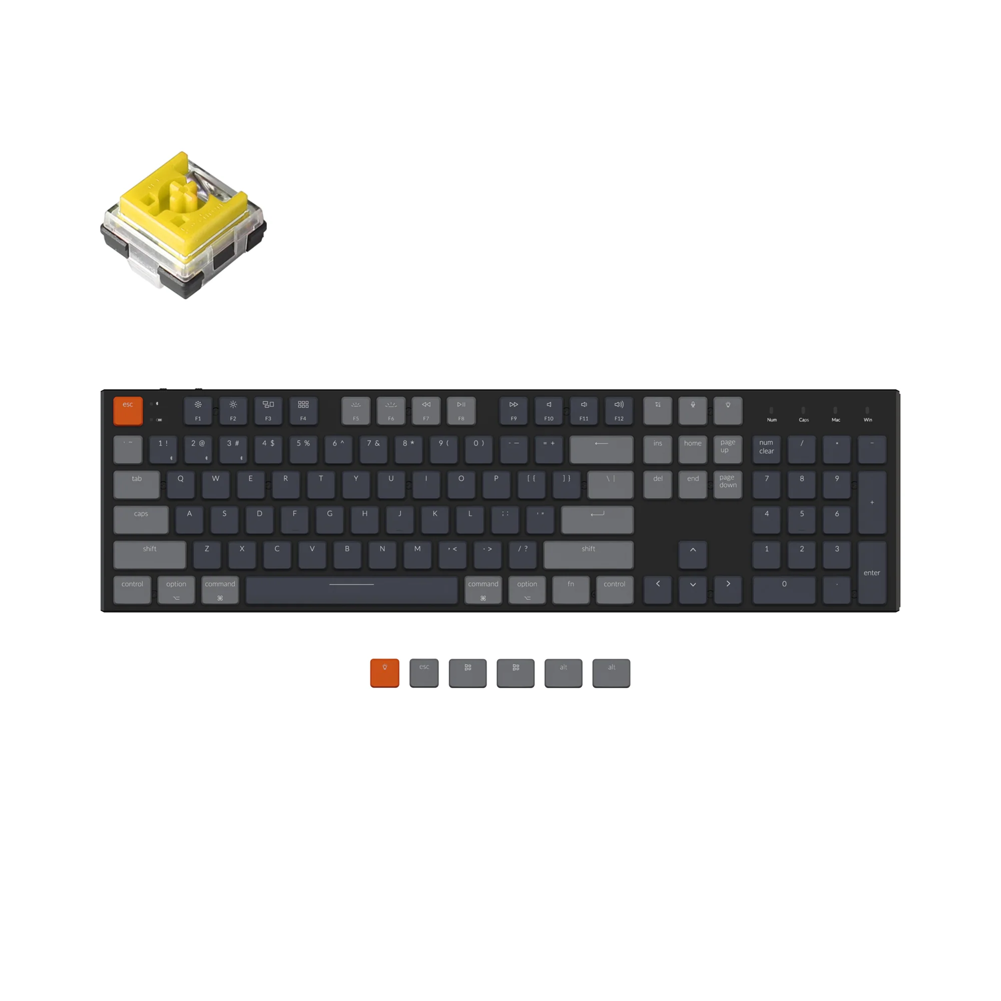 Teclado mecánico inalámbrico Keychron K5