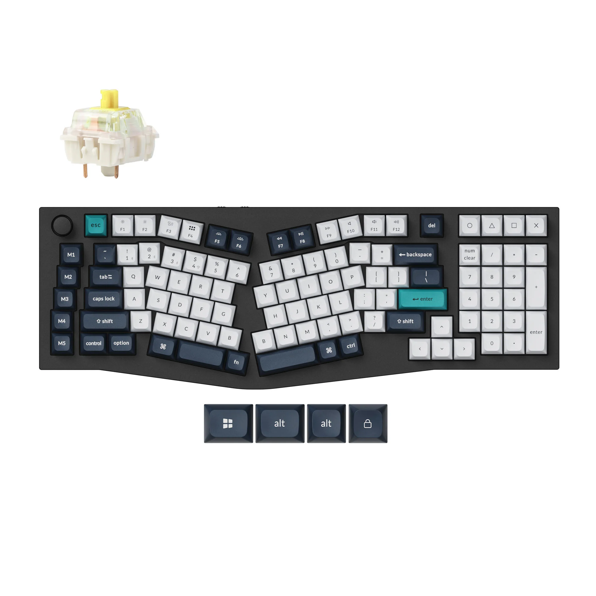 Keychron Q13 Max (Alice Layout) Teclado mecánico inalámbrico personalizado QMK