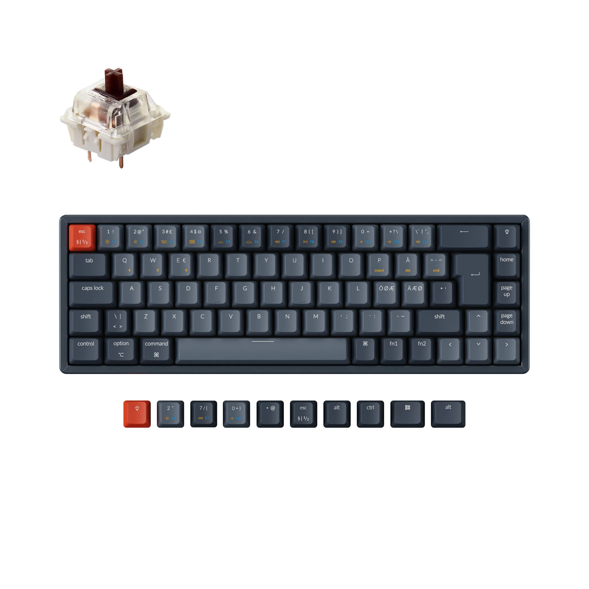 Tastiera meccanica wireless Keychron K6 (layout nordico ISO)