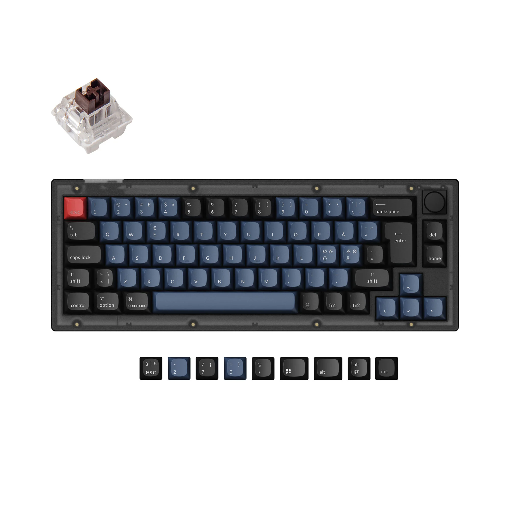 Keychron V2 QMK Teclado Mecánico Personalizado Colección de Distribución ISO