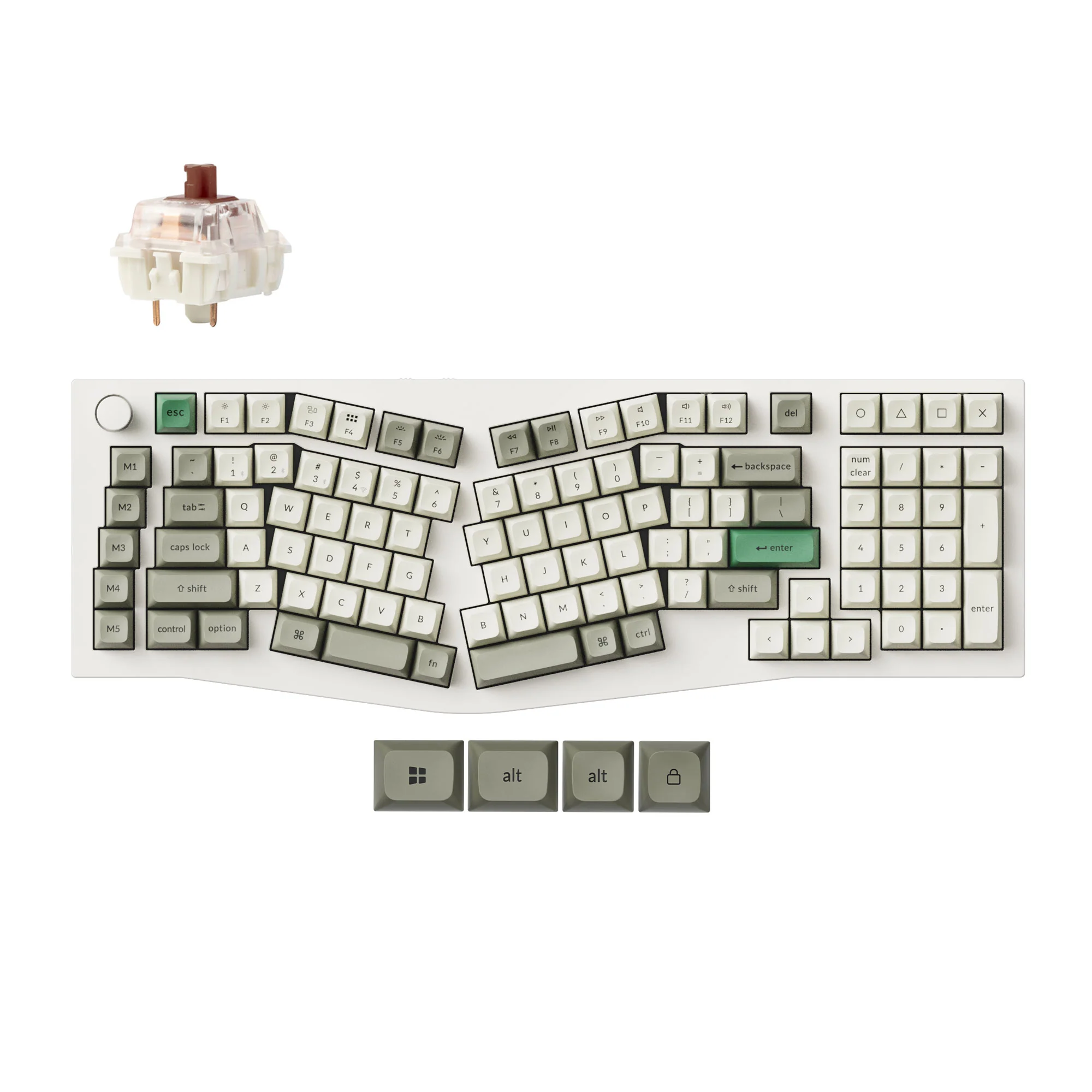 Keychron Q13 Max (Alice Layout) Teclado mecánico inalámbrico personalizado QMK