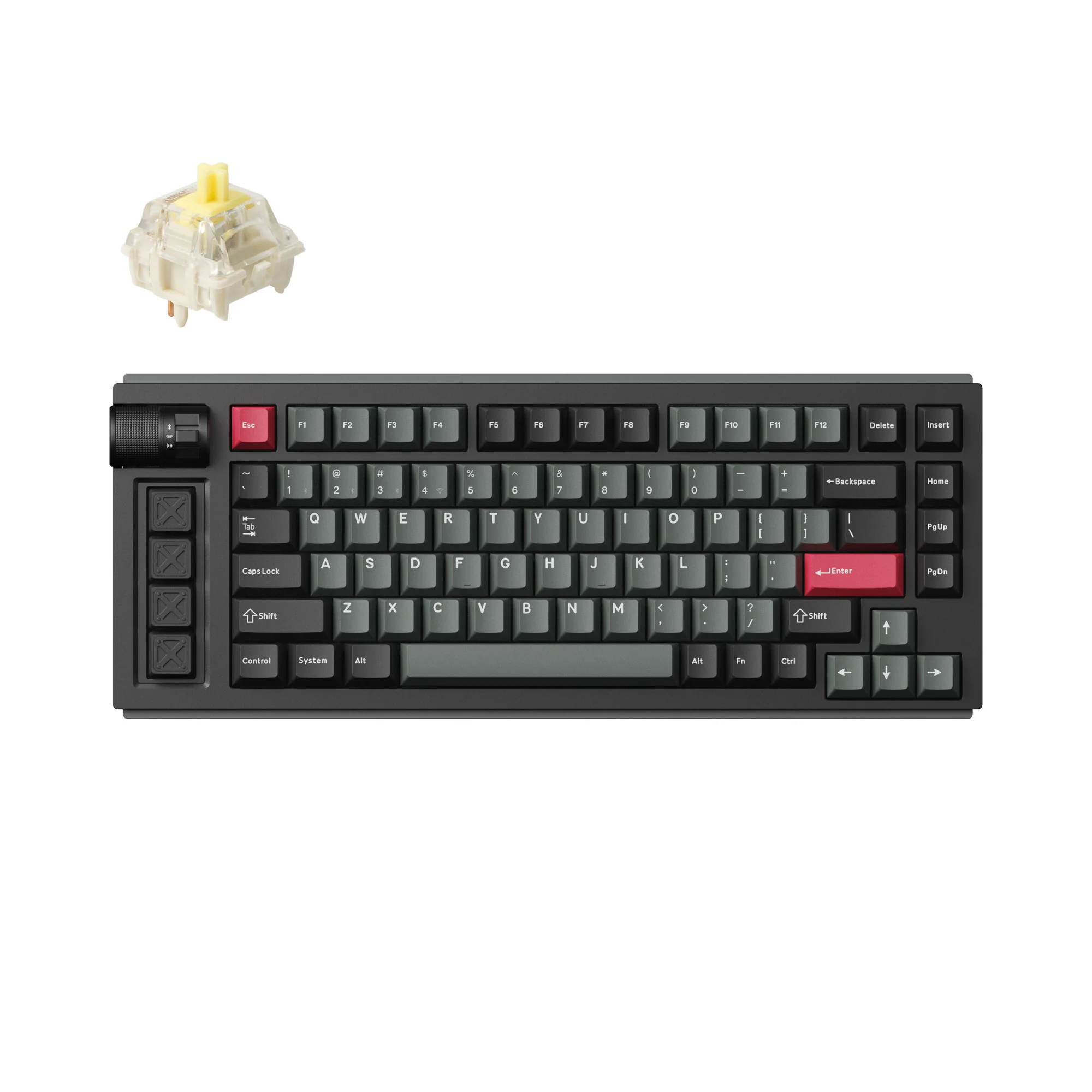 Teclado gamer personalizado sem fio Lemokey L1 QMK/VIA