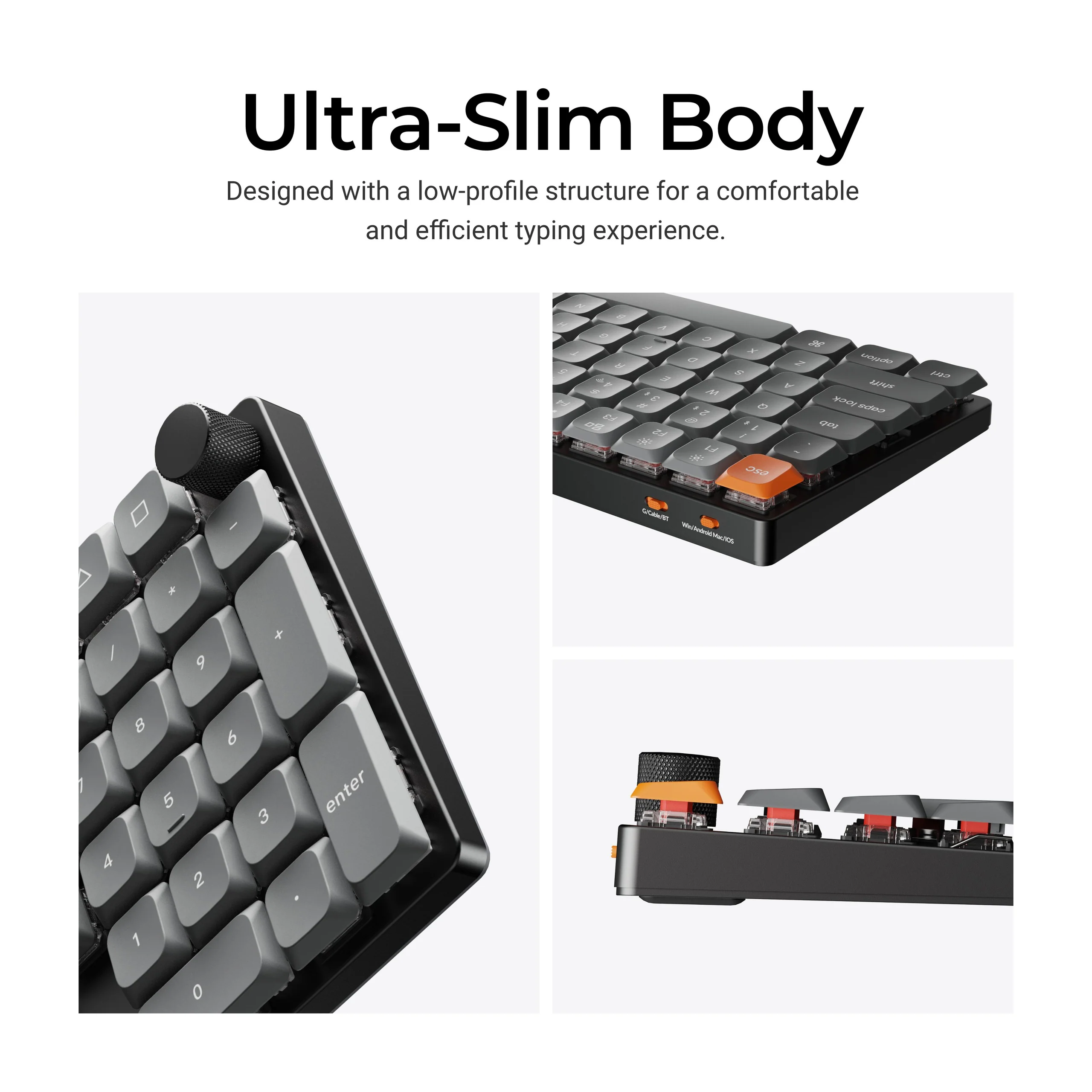 Teclado Mecânico Sem Fio Personalizado Keychron K17 Max QMK