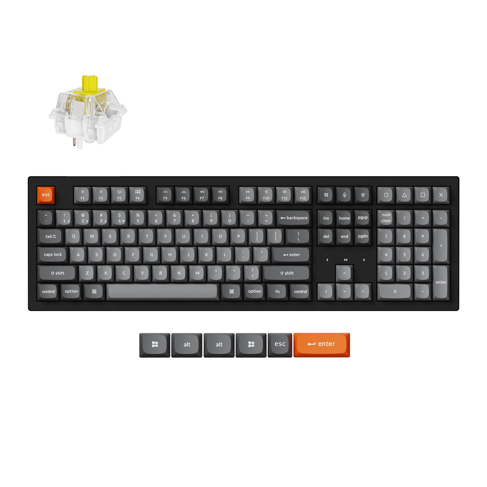 Keychron K10 Max QMK Teclado mecánico inalámbrico