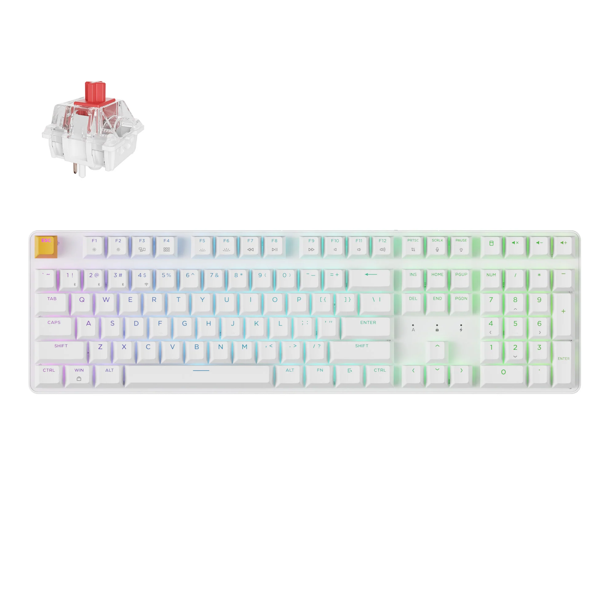 Keychron J5 Teclado mecánico inalámbrico QMK