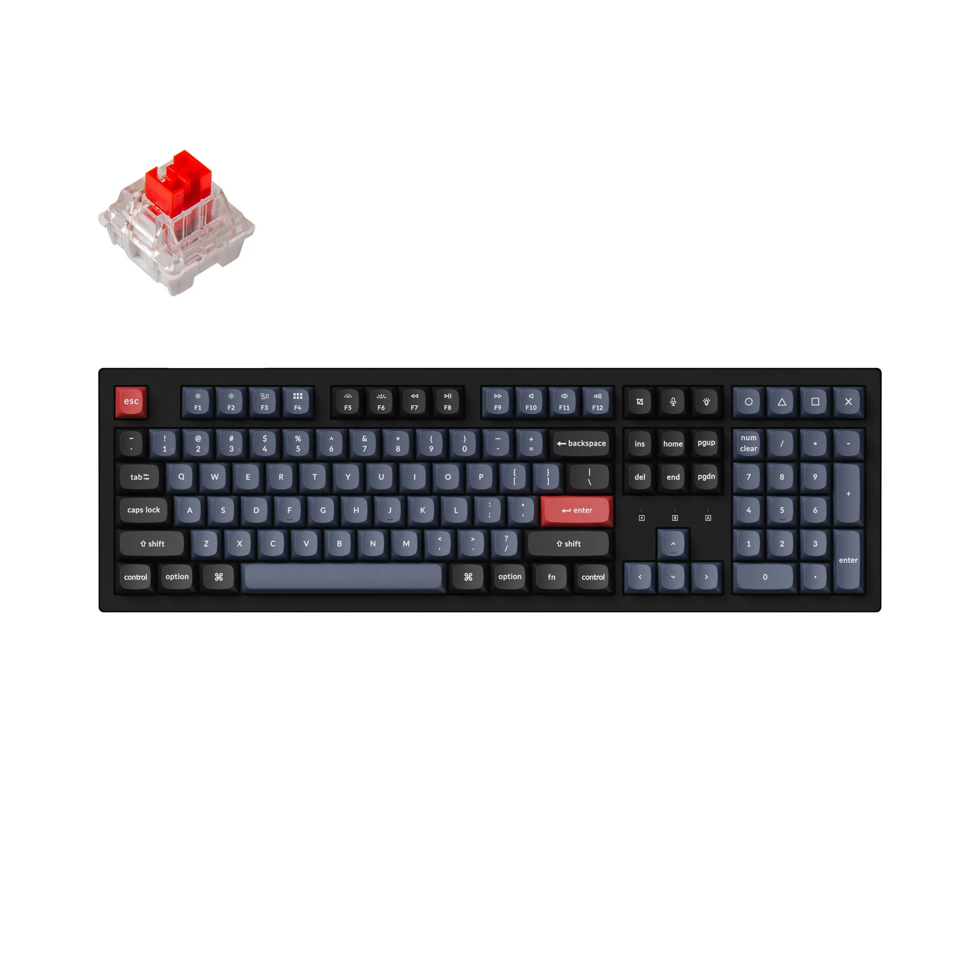 Teclado Mecânico Sem Fio Keychron K10 Pro QMK/VIA