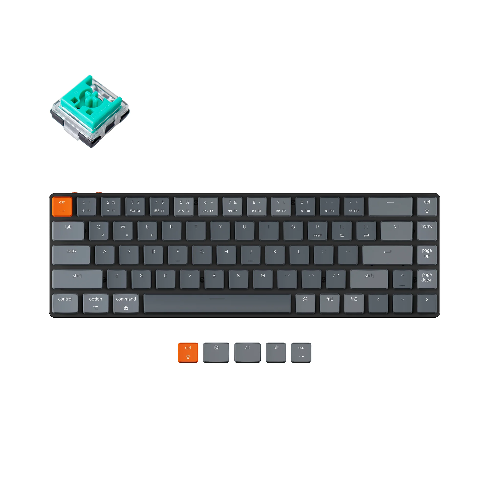 Teclado mecánico inalámbrico ultradelgado Keychron K7