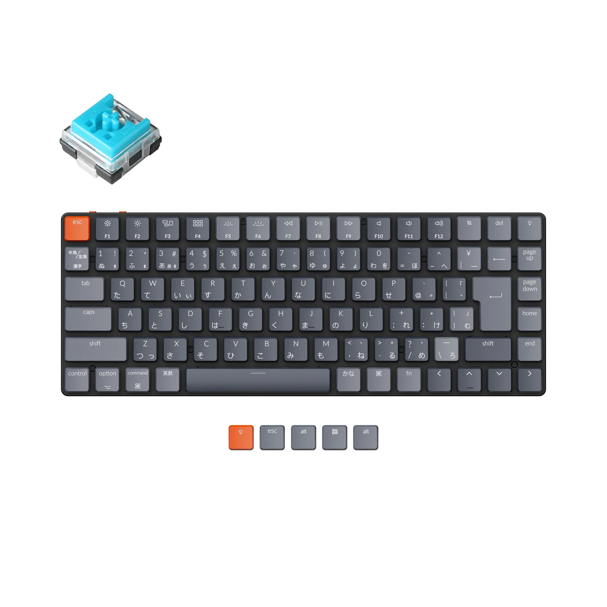Keychron K3 Ultra-slim draadloos mechanisch toetsenbord (Japanse JIS-indeling) - Versie 2