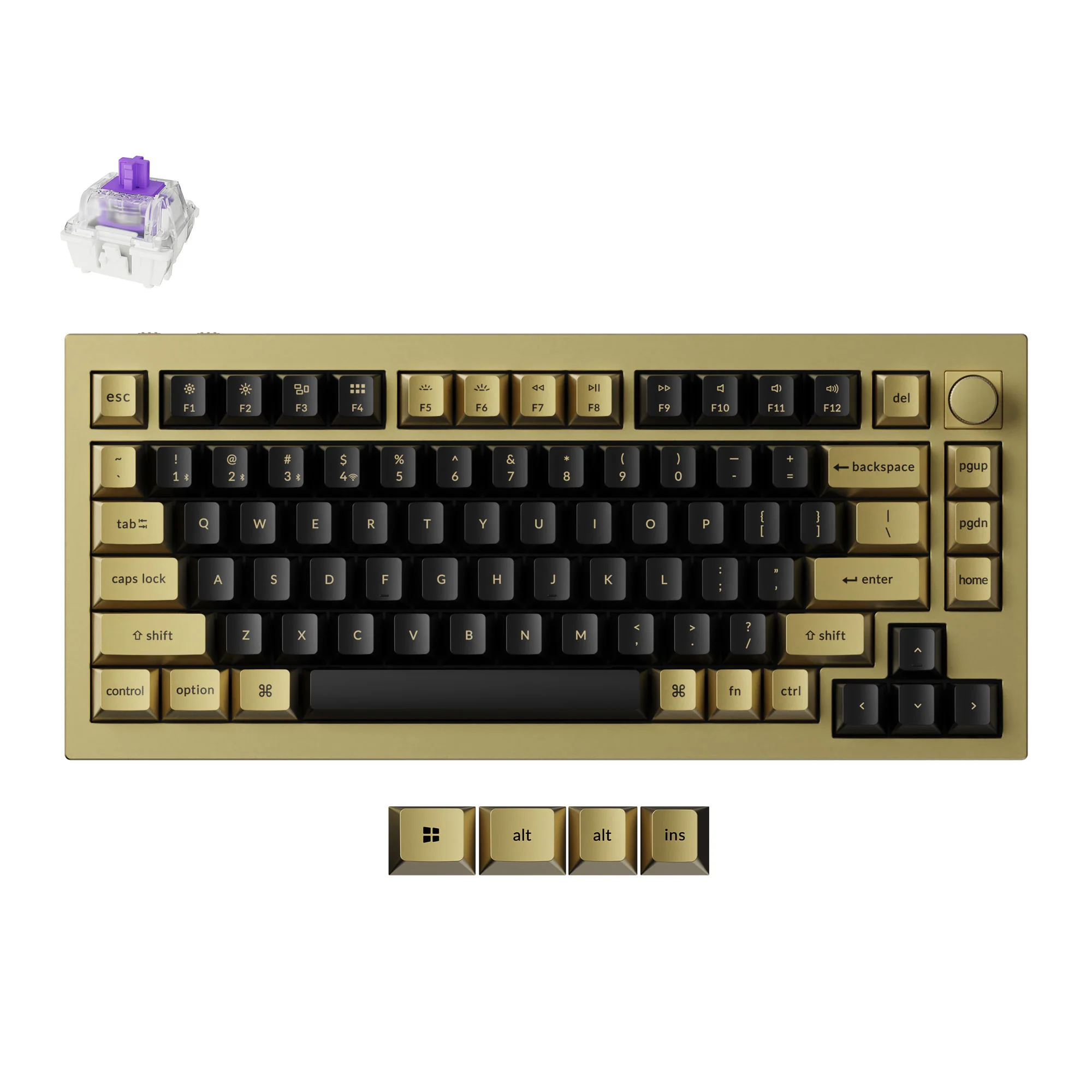 Keychron Q1 HE QMK Wireless Custom Keyboard - Copper Edition